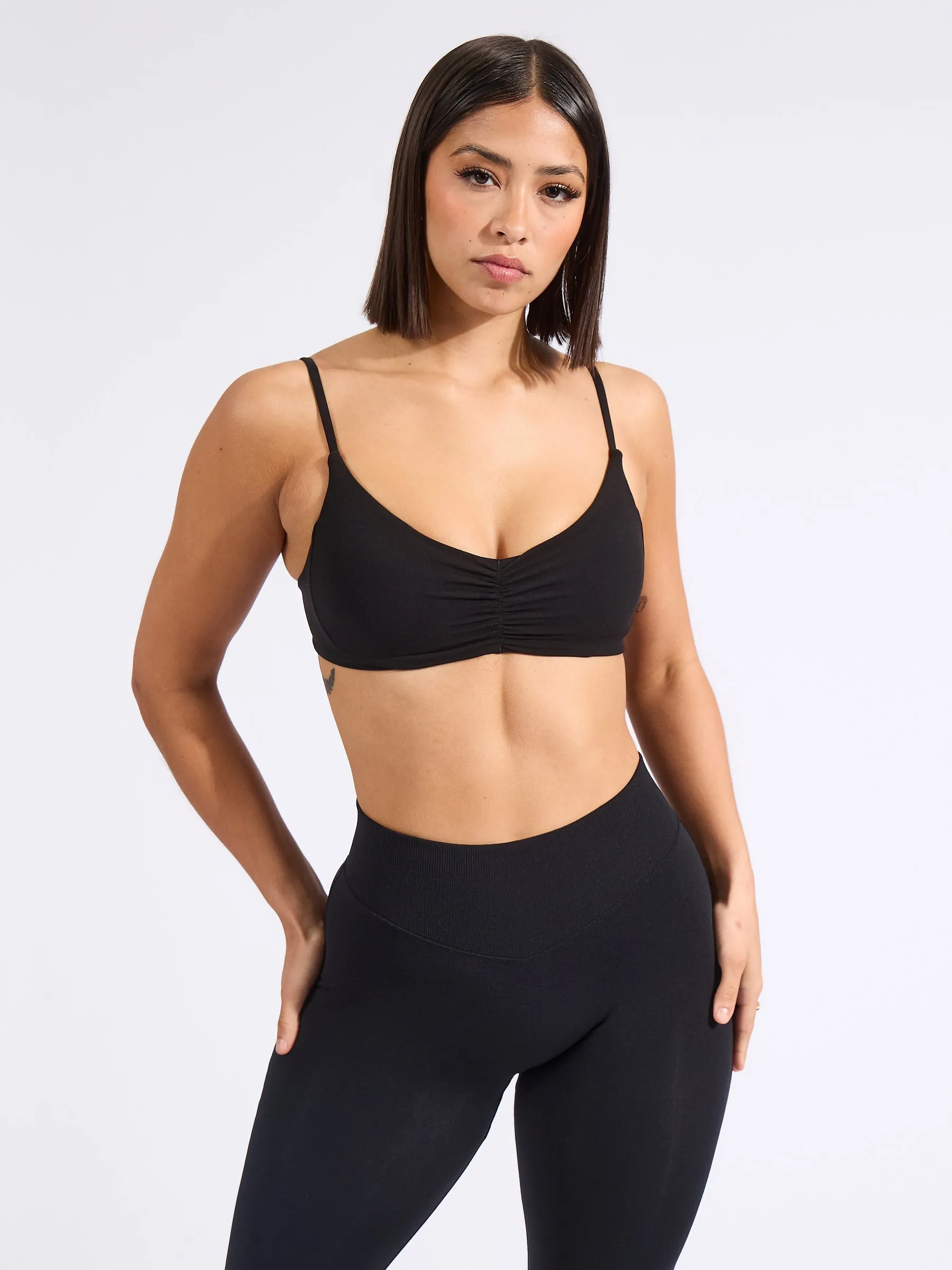 Buttercup Sports Bra - Onyx Black sold by BuffBunny