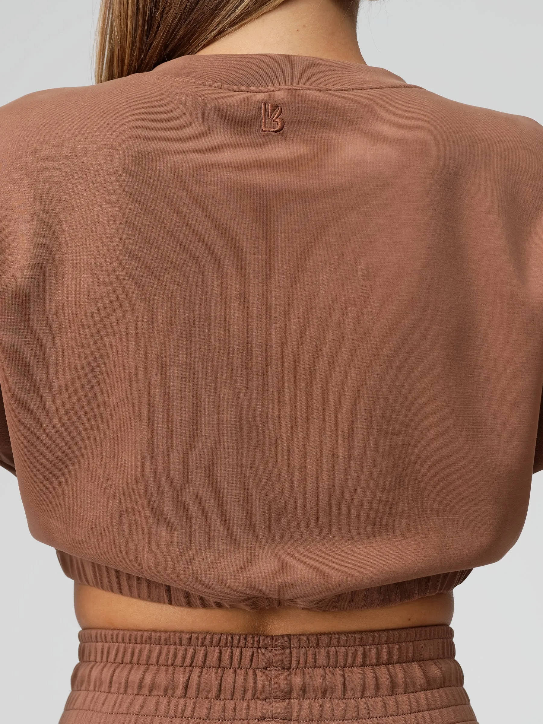 Luxe Long Sleeve Crop - Cocoa sold by BuffBunny product image thumbnail 4