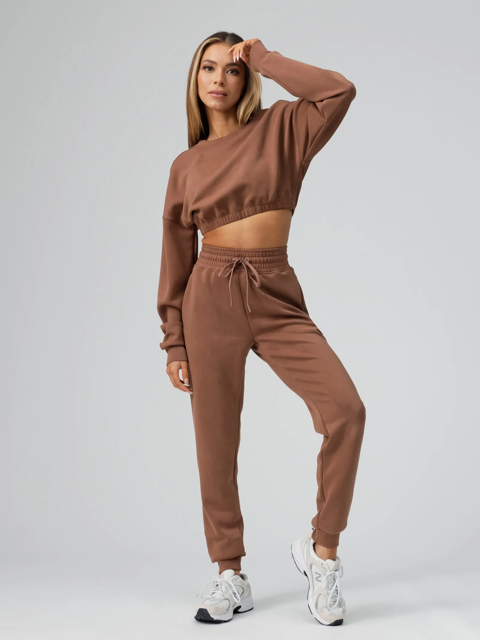 Luxe Long Sleeve Crop - Cocoa sold by BuffBunny product image thumbnail 5