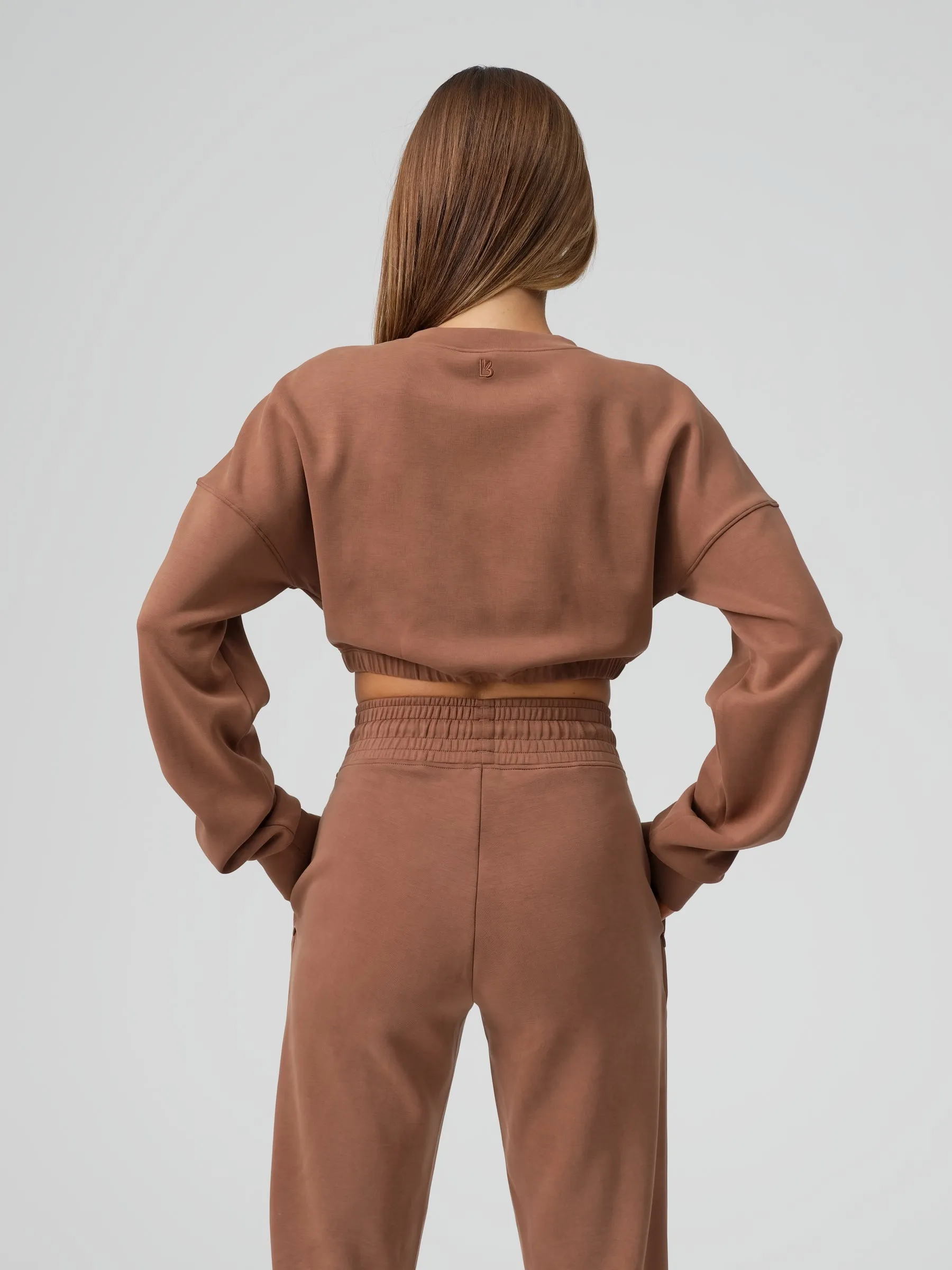 Luxe Long Sleeve Crop - Cocoa sold by BuffBunny product image thumbnail 3
