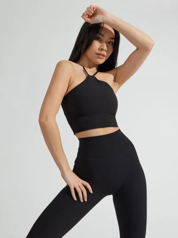 Foxy Sports Bra - Onyx Black sold by BuffBunny