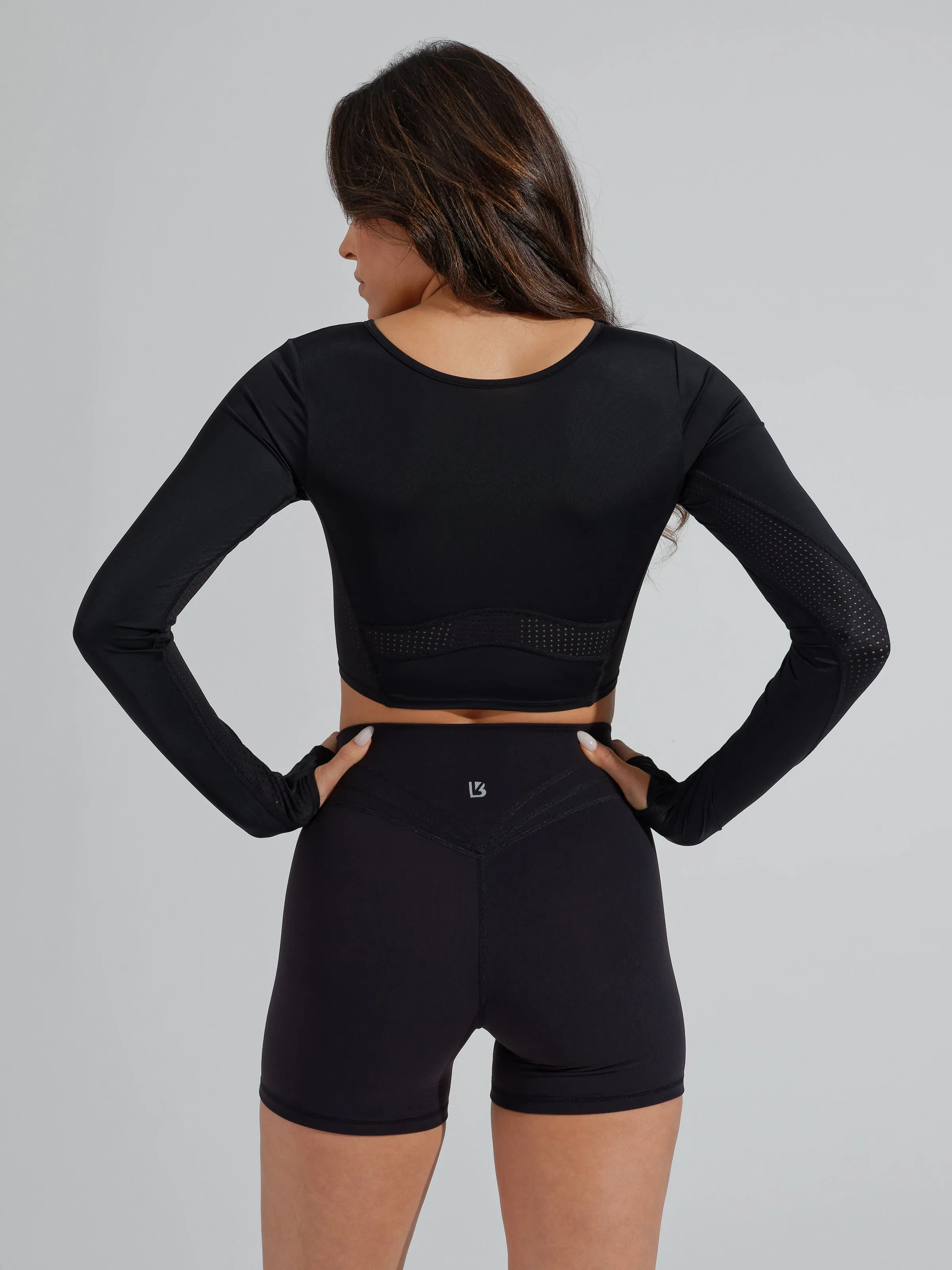 Storm Reversible Crop - Onyx Black sold by BuffBunny product image thumbnail 5