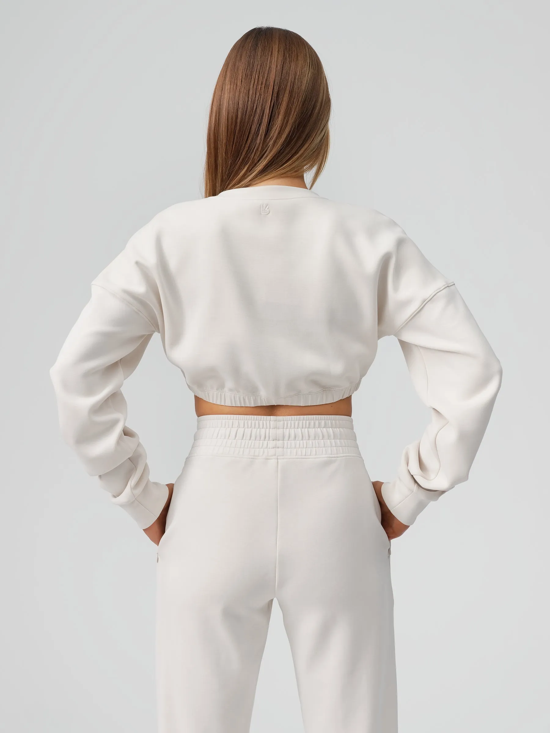 Luxe Long Sleeve Crop - Eggshell sold by BuffBunny product image thumbnail 3