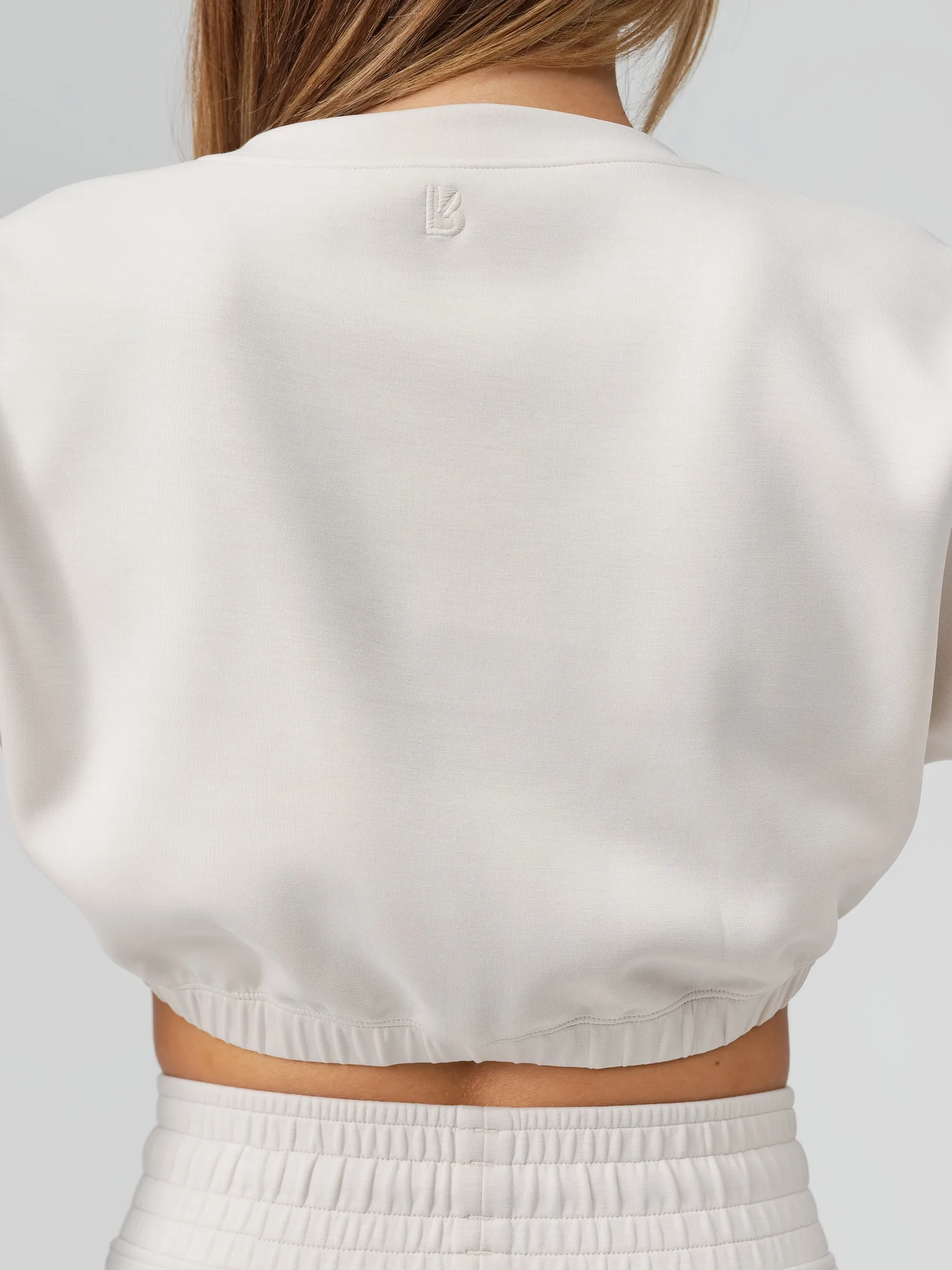 Luxe Long Sleeve Crop - Eggshell sold by BuffBunny product image thumbnail 4