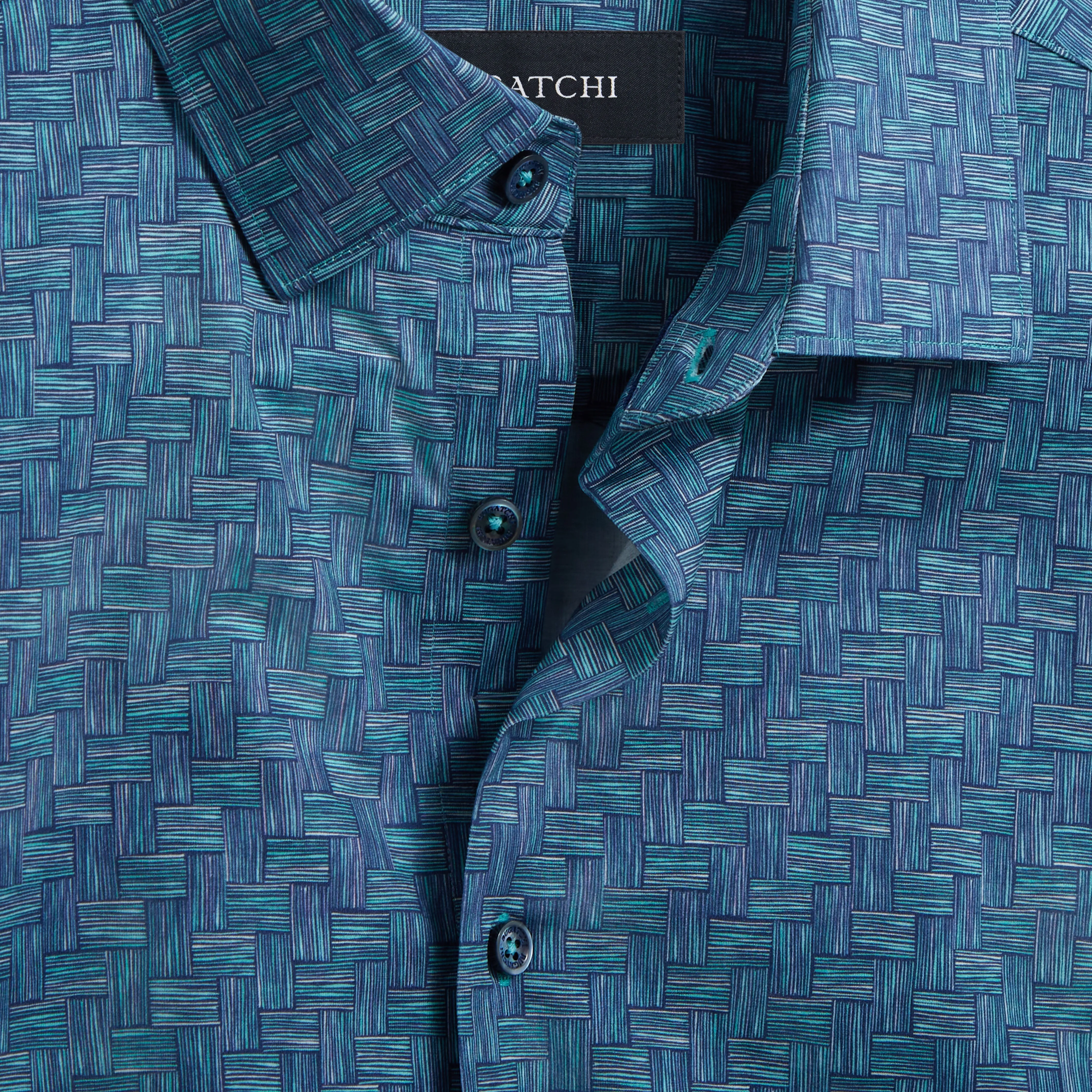 Miles Basketweave OoohCotton Shirt sold by Bugatchi product image thumbnail 2