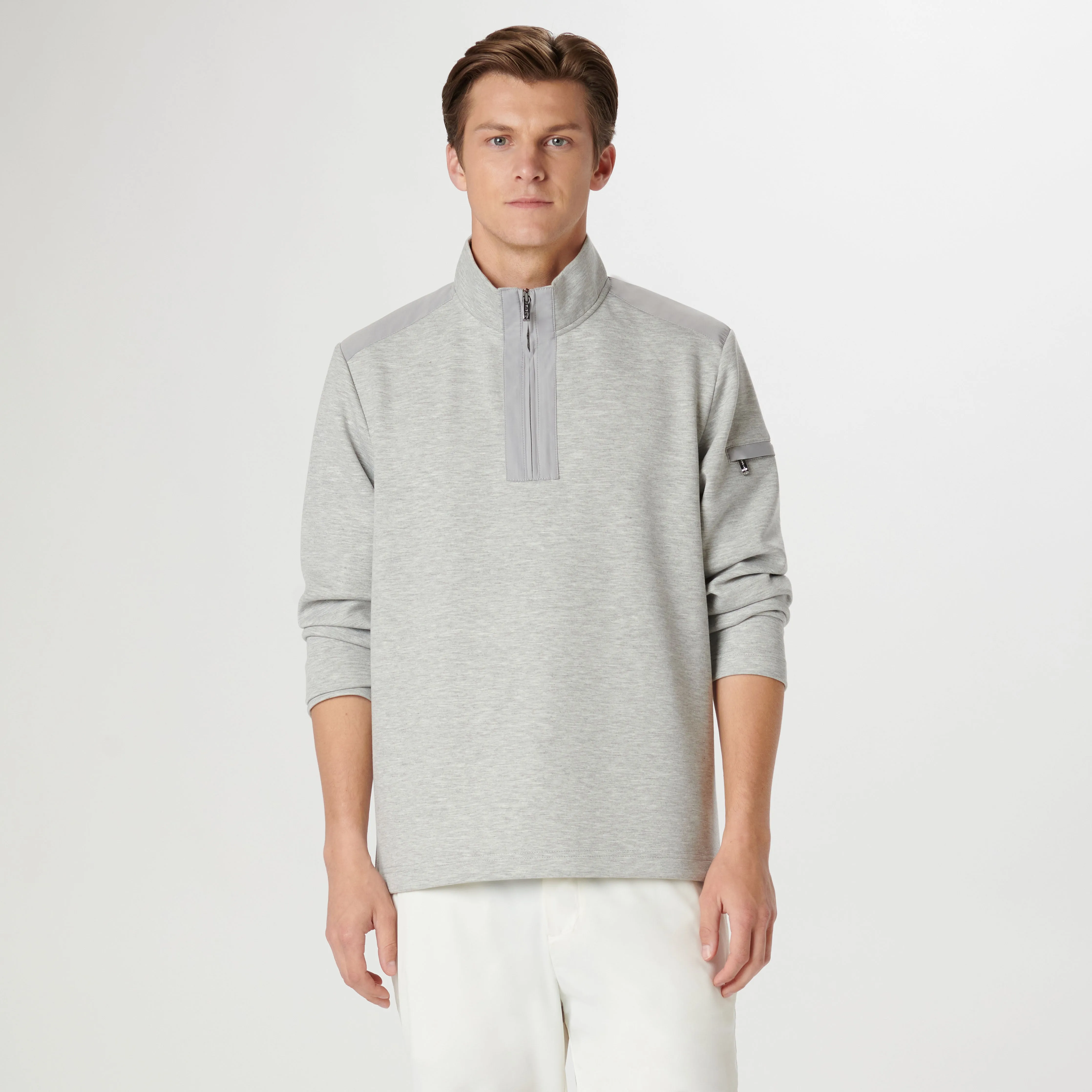 Soft Touch Performance Quarter Zip Pullover sold by Bugatchi product image thumbnail 2