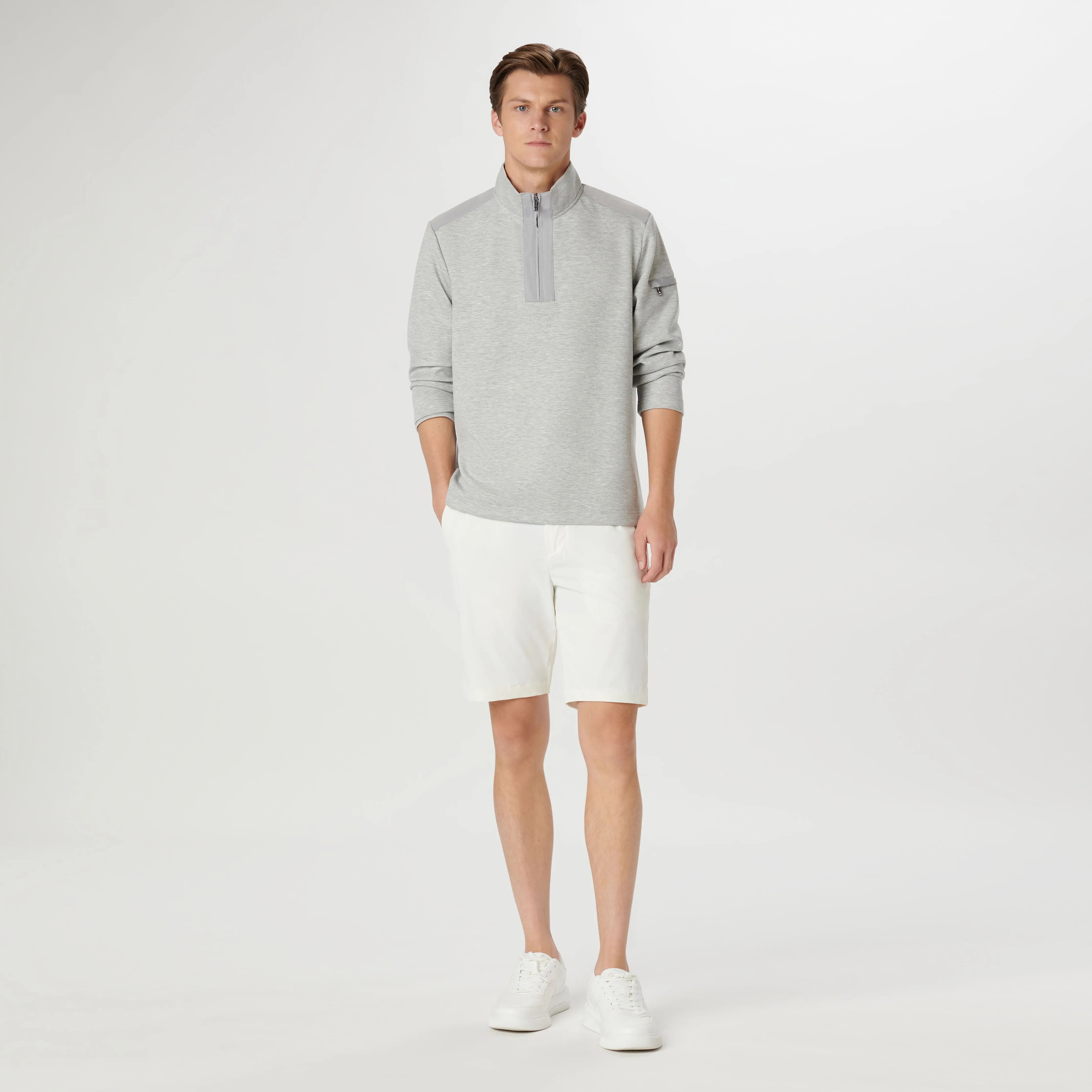 Soft Touch Performance Quarter Zip Pullover sold by Bugatchi product image thumbnail 5
