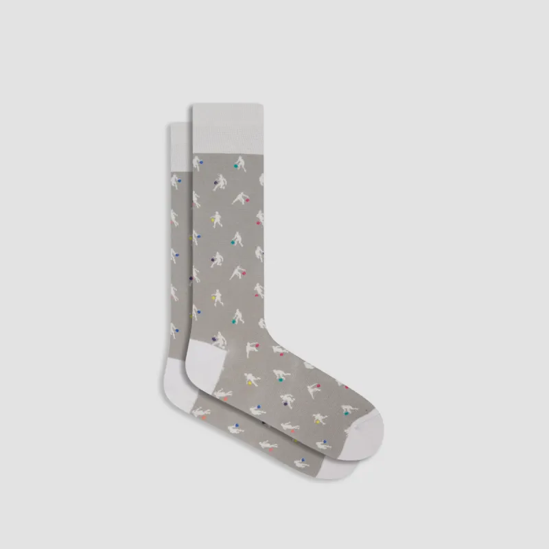 Basketball Mid-Calf Socks sold by Bugatchi