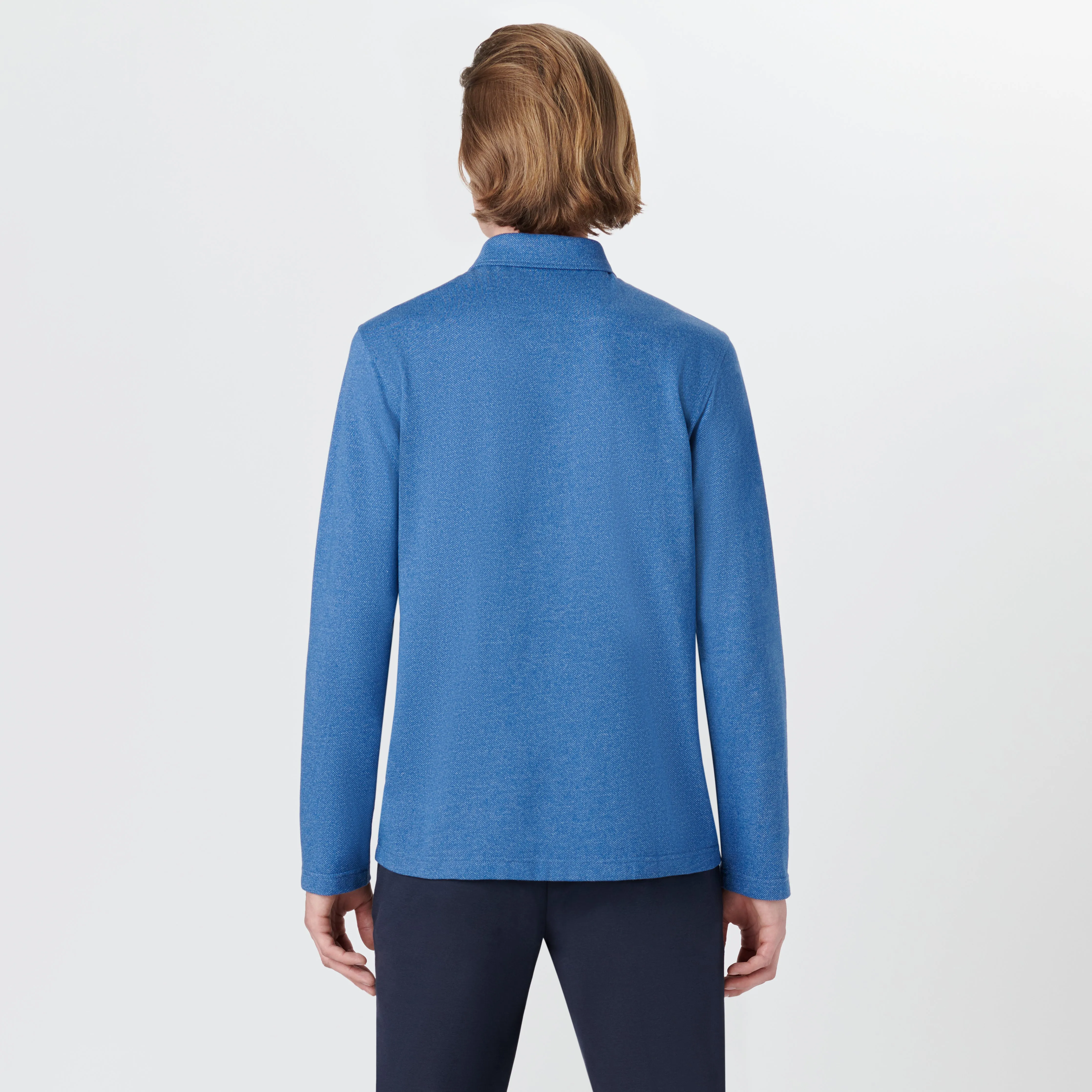 Long Sleeve Quarter Zip Polo sold by Bugatchi product image thumbnail 4