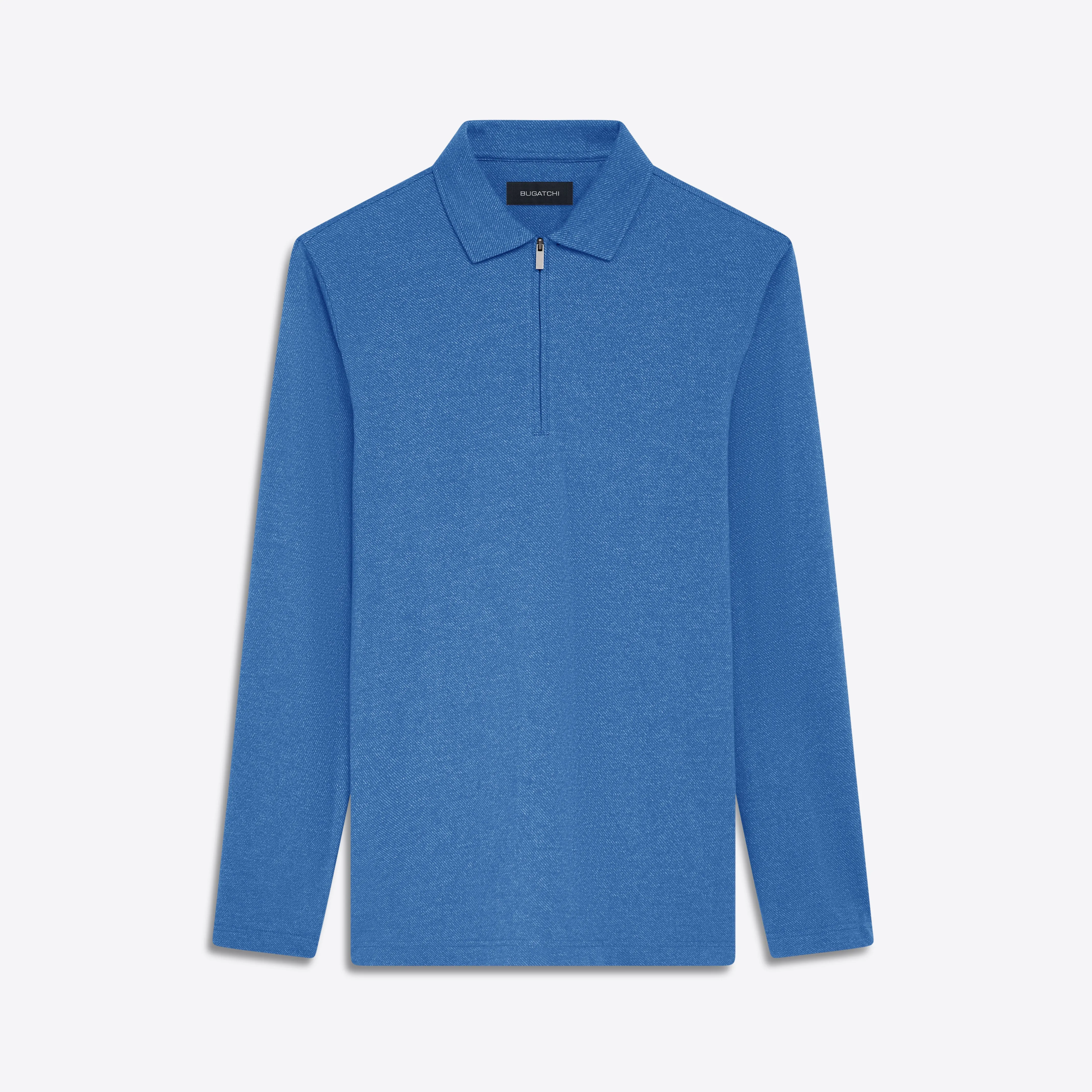 Long Sleeve Quarter Zip Polo sold by Bugatchi