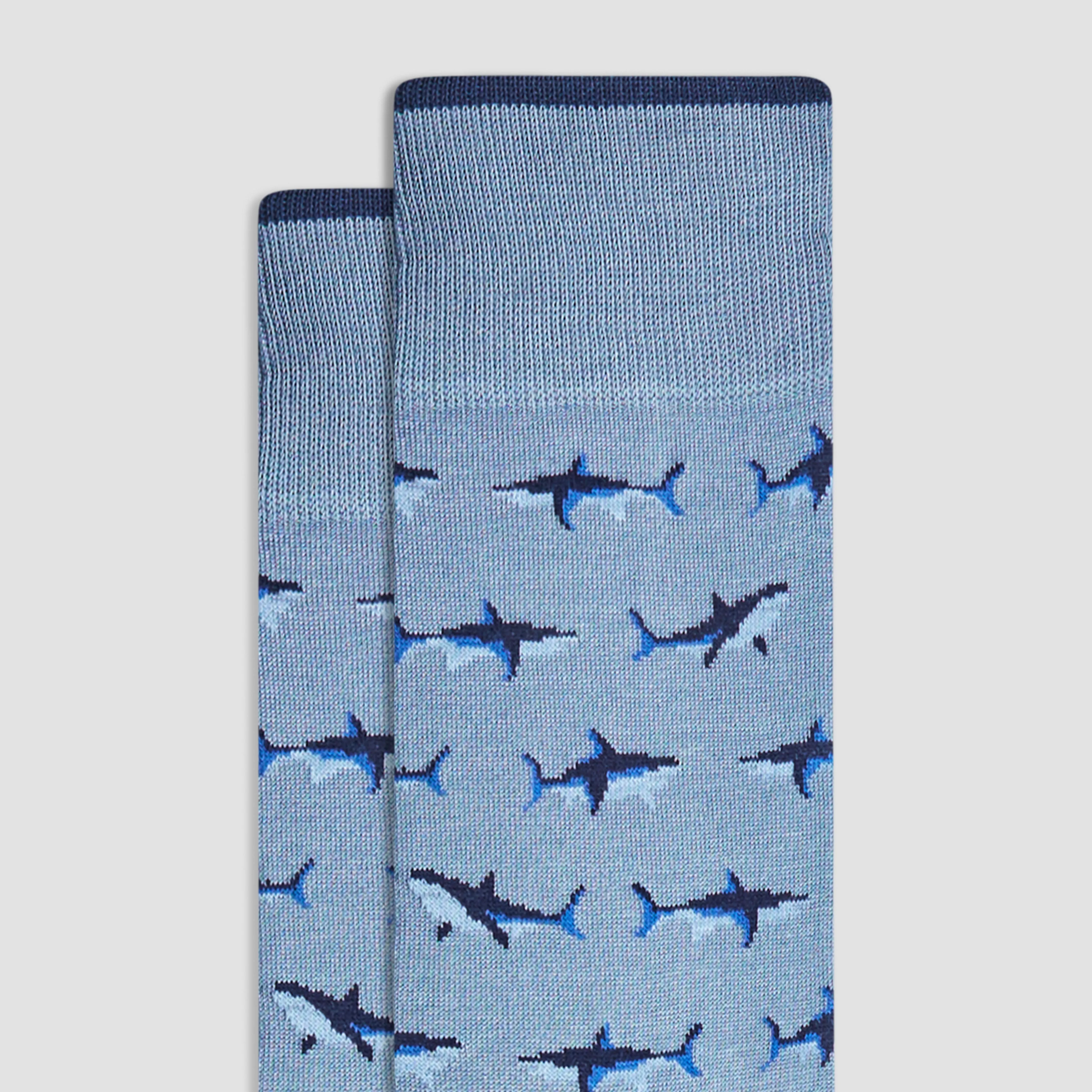 Sharks Mid-Calf Socks sold by Bugatchi product image thumbnail 2