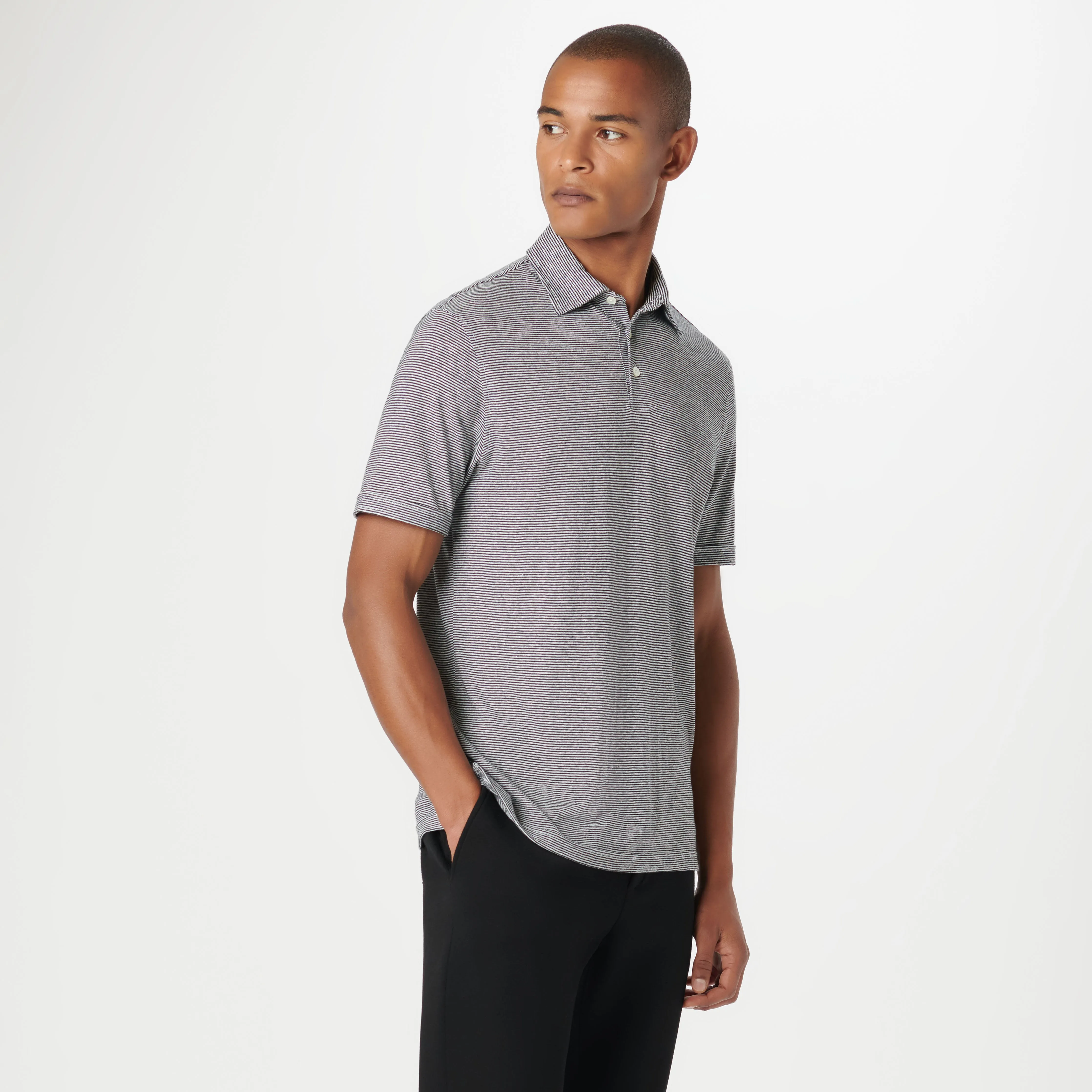 Striped Polo sold by Bugatchi product image thumbnail 3