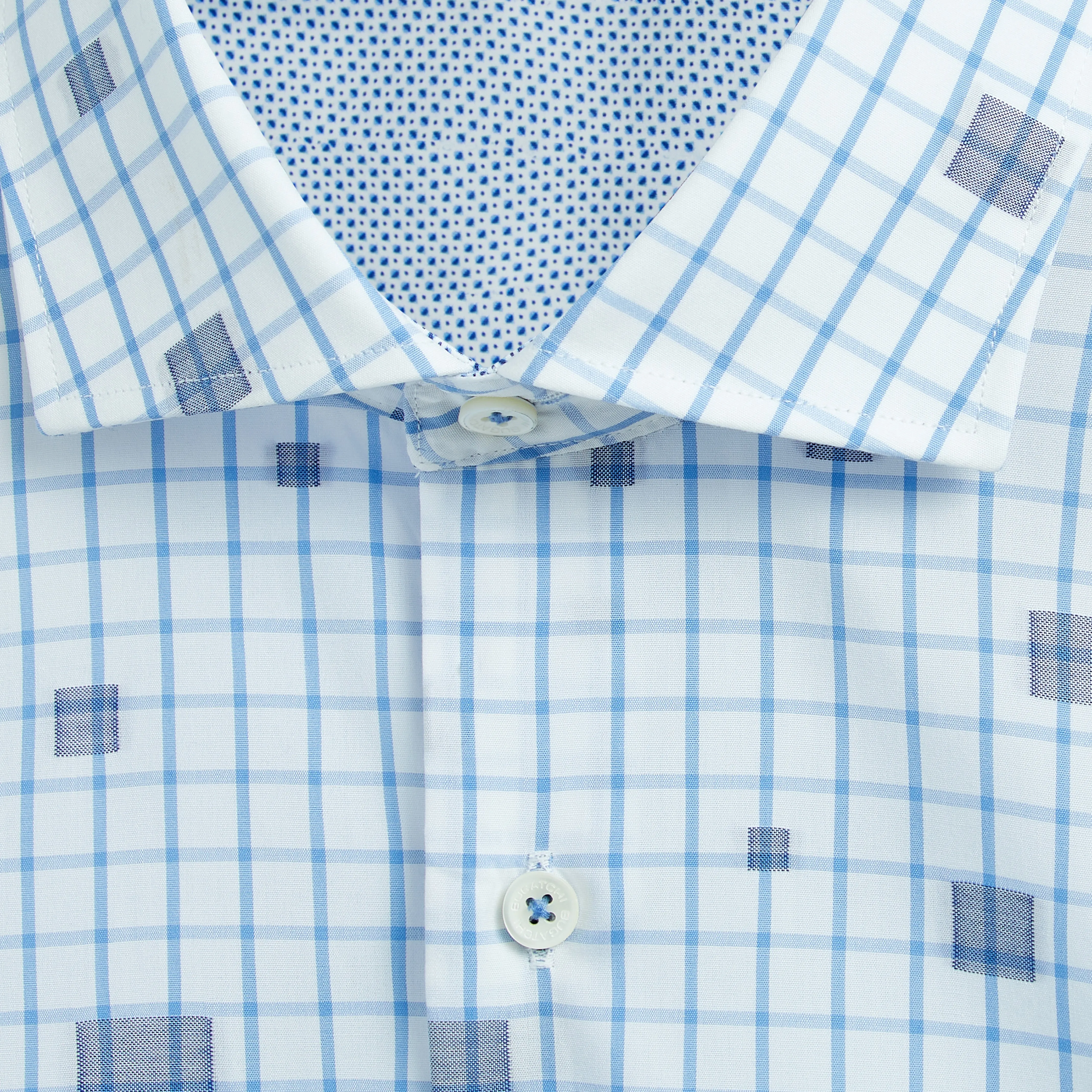 Graph Check Cotton Shirt sold by Bugatchi product image thumbnail 2