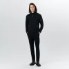 Long Sleeve Quarter Zip Pullover With Hood sold by Bugatchi