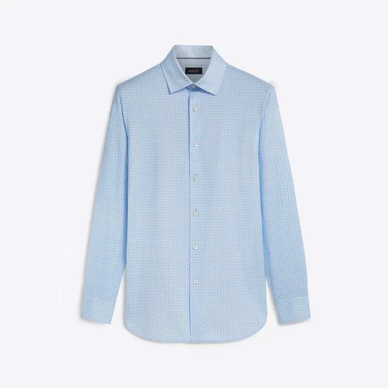 JAMES Diamond Print OoohCotton Twill Shirt sold by Bugatchi