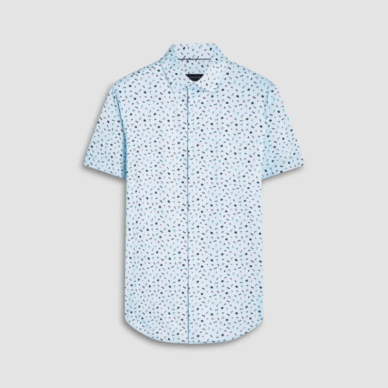 Miles Tropical OoohCotton Short Sleeve Shirt sold by Bugatchi