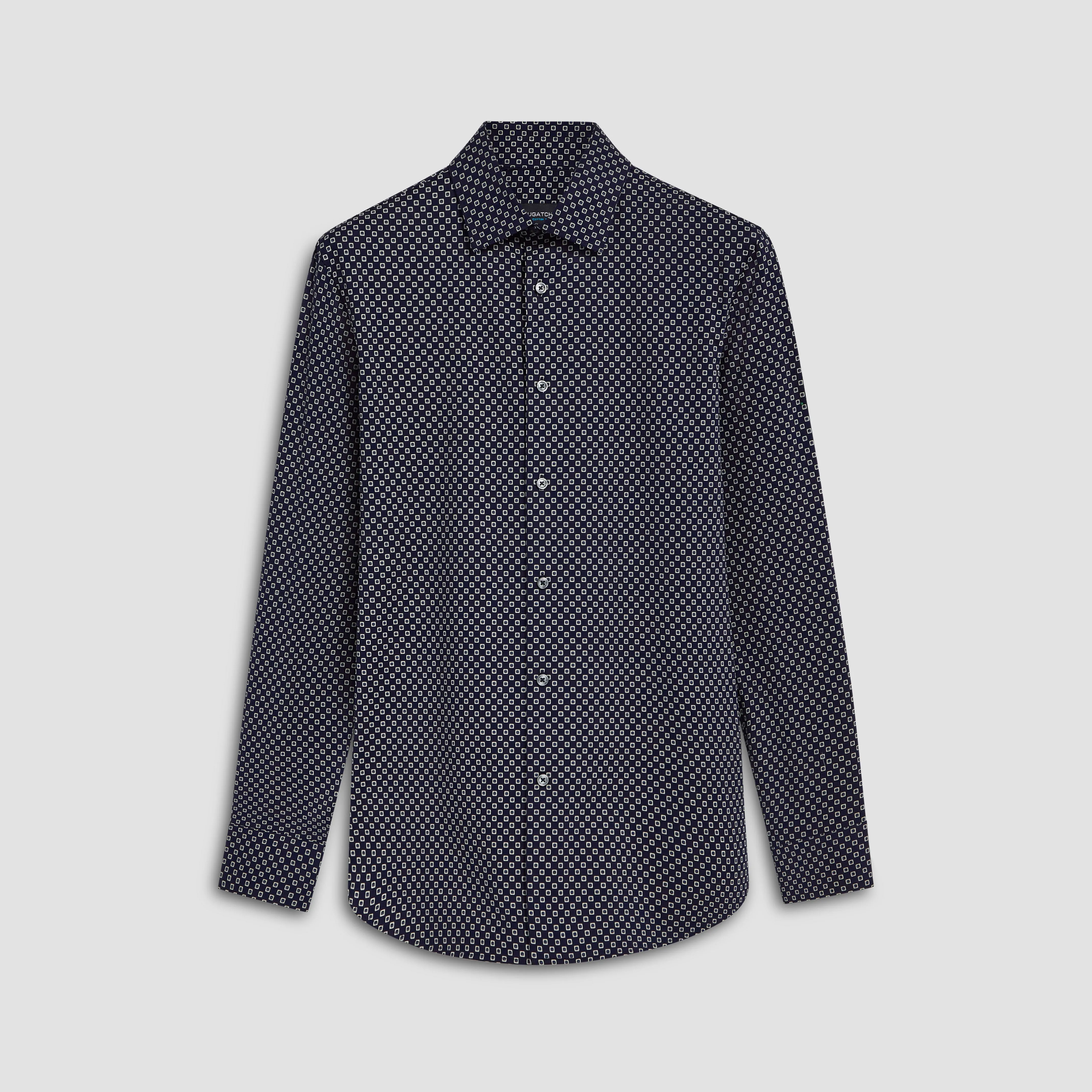 James Geometric Print OoohCotton Shirt sold by Bugatchi