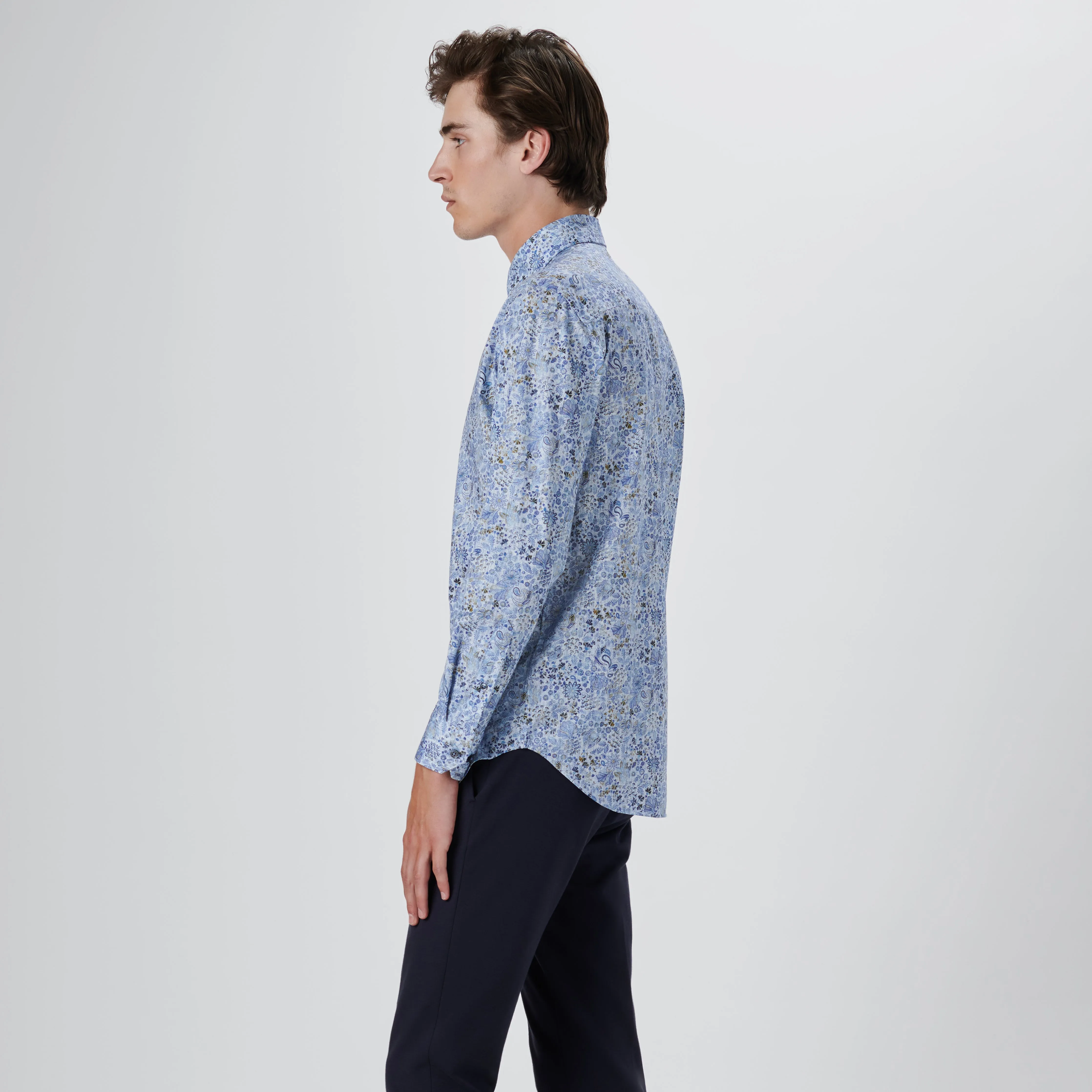 James Floral Print OoohCotton Shirt sold by Bugatchi product image thumbnail 3