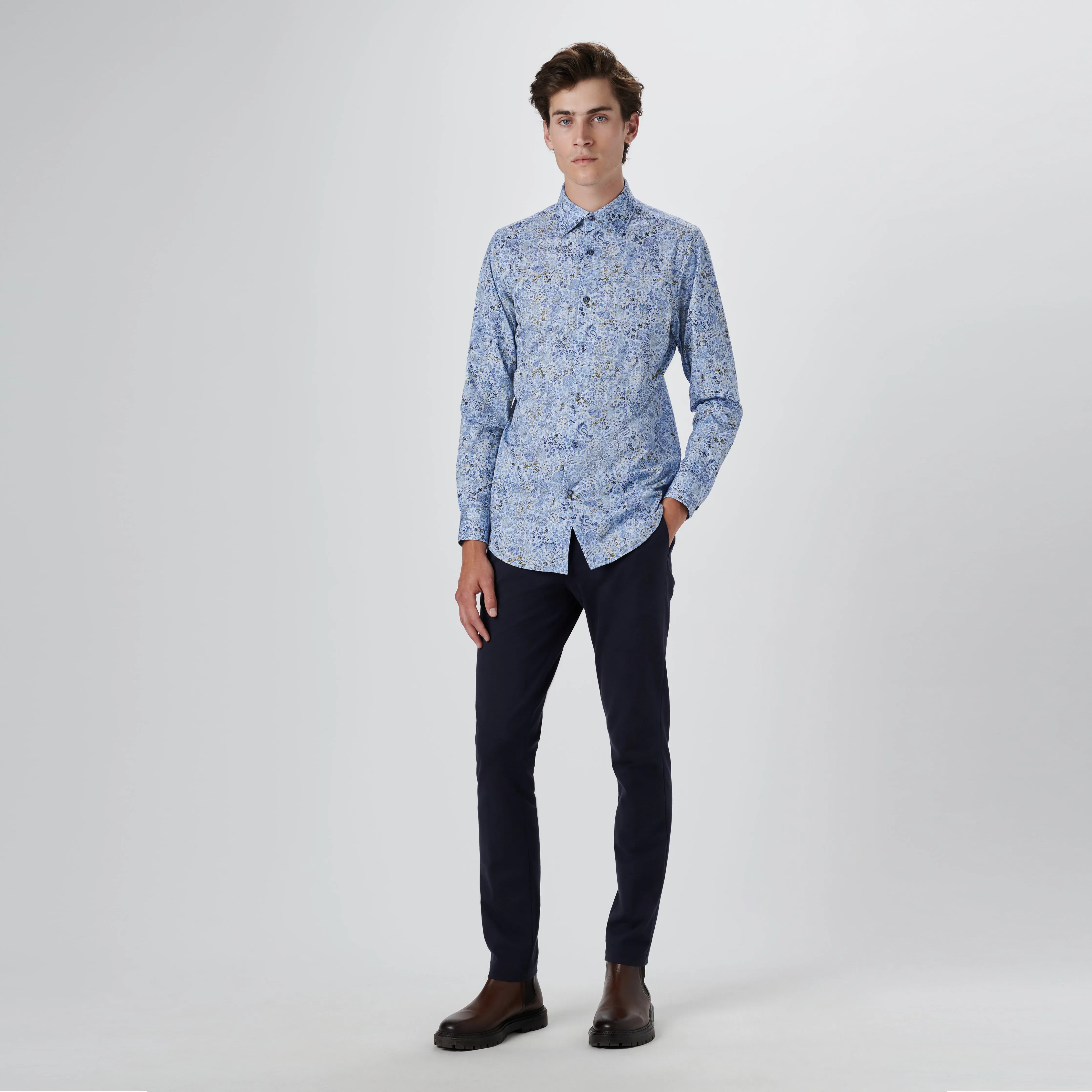 James Floral Print OoohCotton Shirt sold by Bugatchi product image thumbnail 5