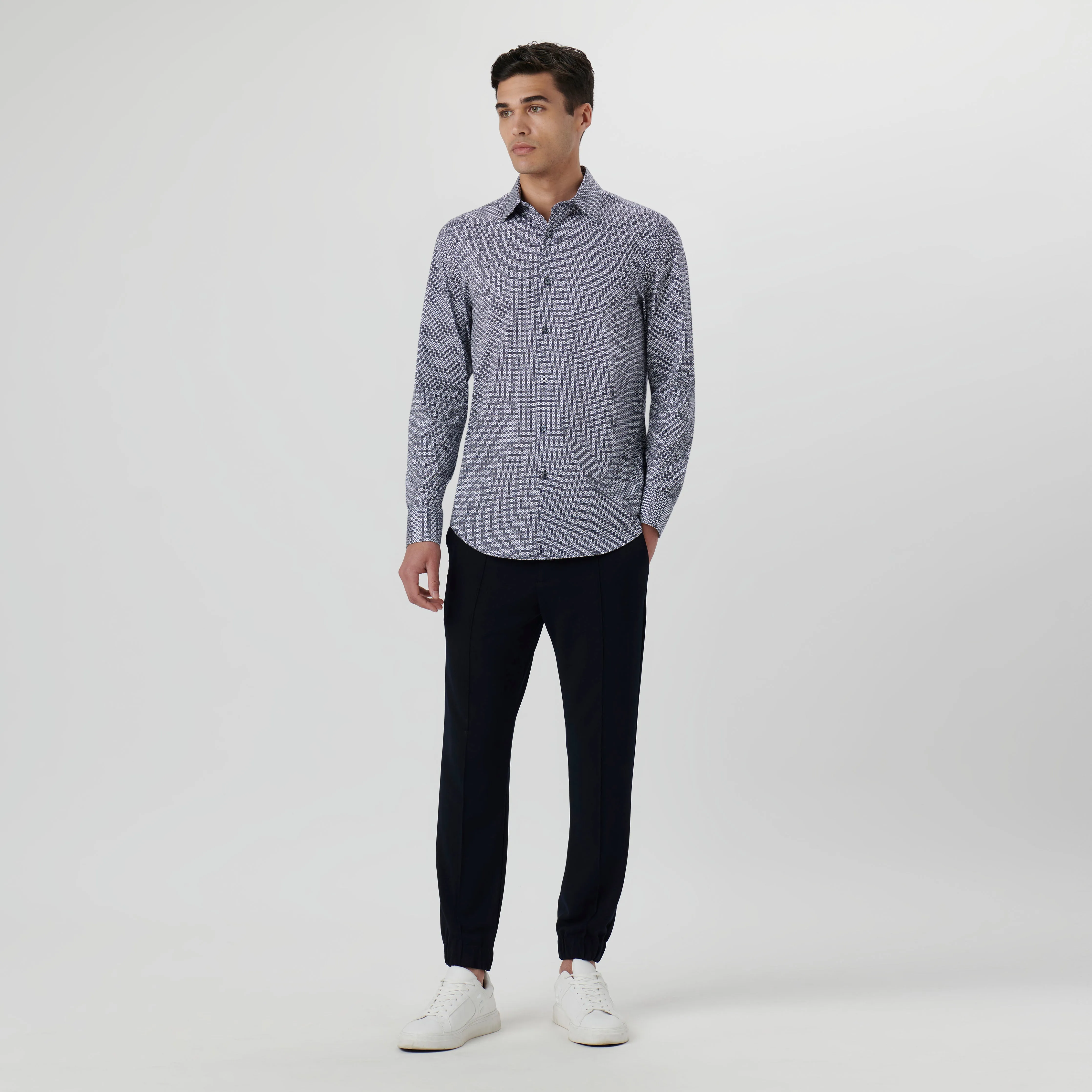 James Basketweave OoohCotton Shirt sold by Bugatchi product image thumbnail 5
