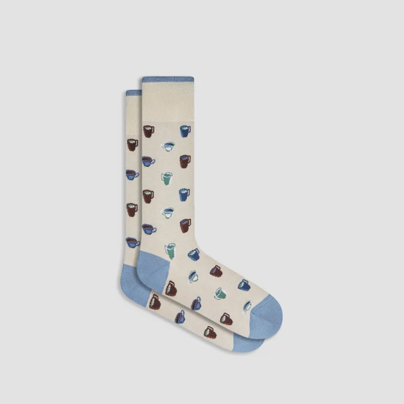 Cross Stitch Mid-Calf Socks sold by Bugatchi