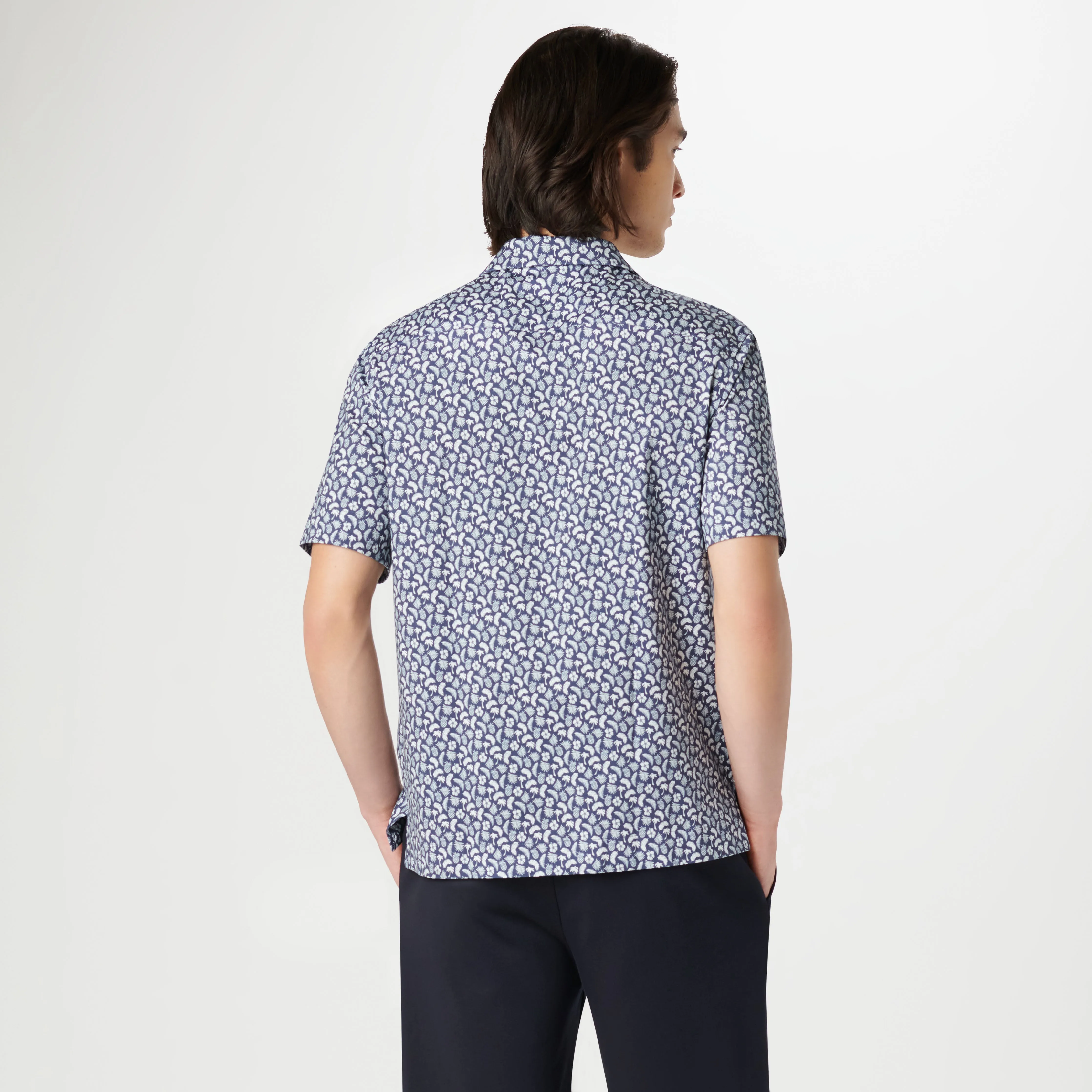 Cole Tropical OoohCotton Camp Shirt sold by Bugatchi product image thumbnail 4