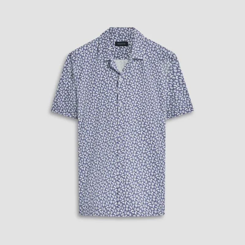 Cole Tropical OoohCotton Camp Shirt sold by Bugatchi