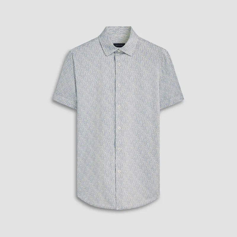 Miles Abstract OoohCotton Short Sleeve Shirt sold by Bugatchi