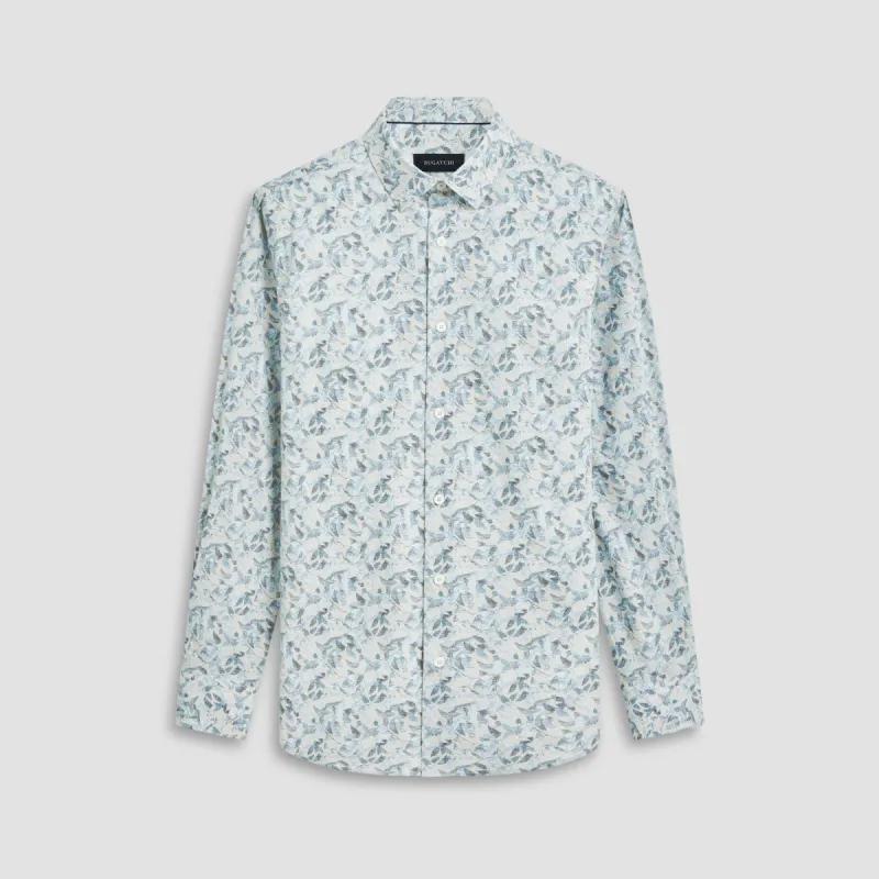 Julian Leaf Print Shirt sold by Bugatchi