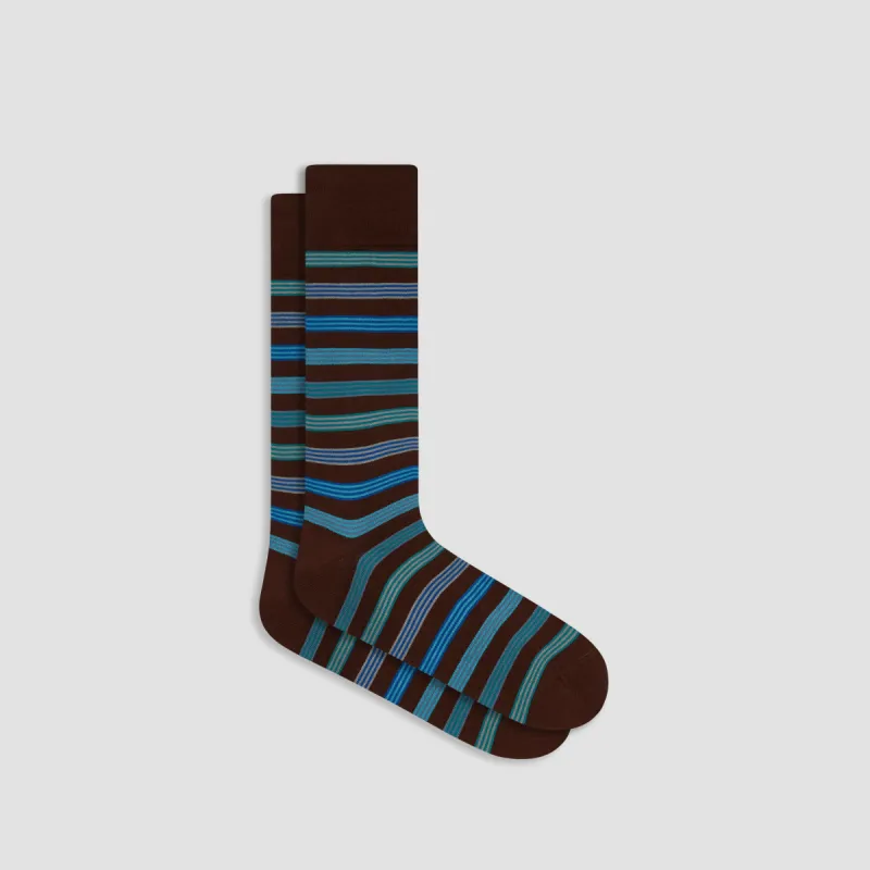 Striped Mid-Calf Socks sold by Bugatchi