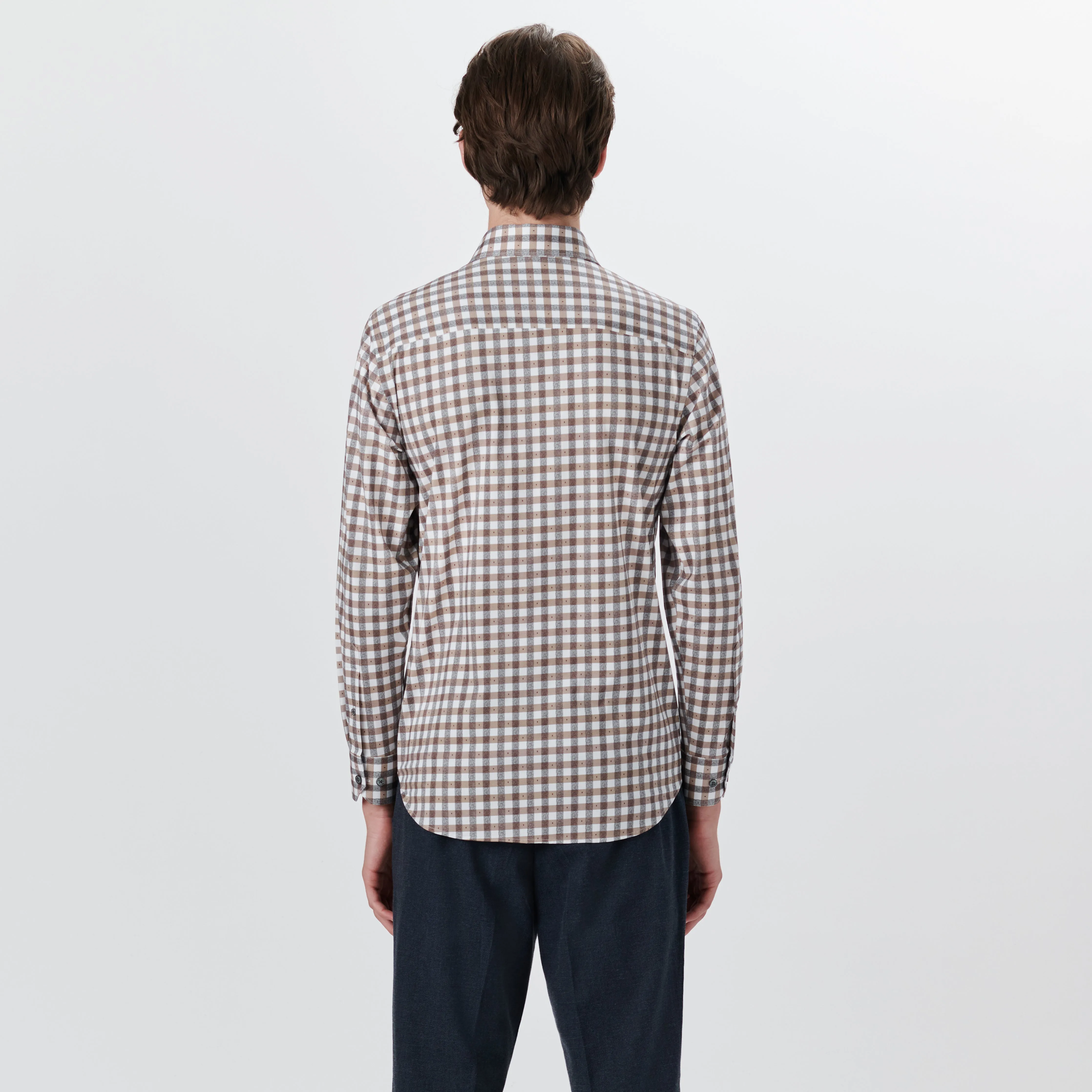 JAMES Gingham Check OoohCotton Shirt sold by Bugatchi product image thumbnail 4