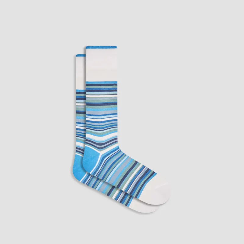 Striped Mid-Calf Socks sold by Bugatchi