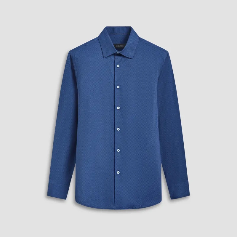 James Diagonal Pin Stripe OoohCotton Shirt sold by Bugatchi