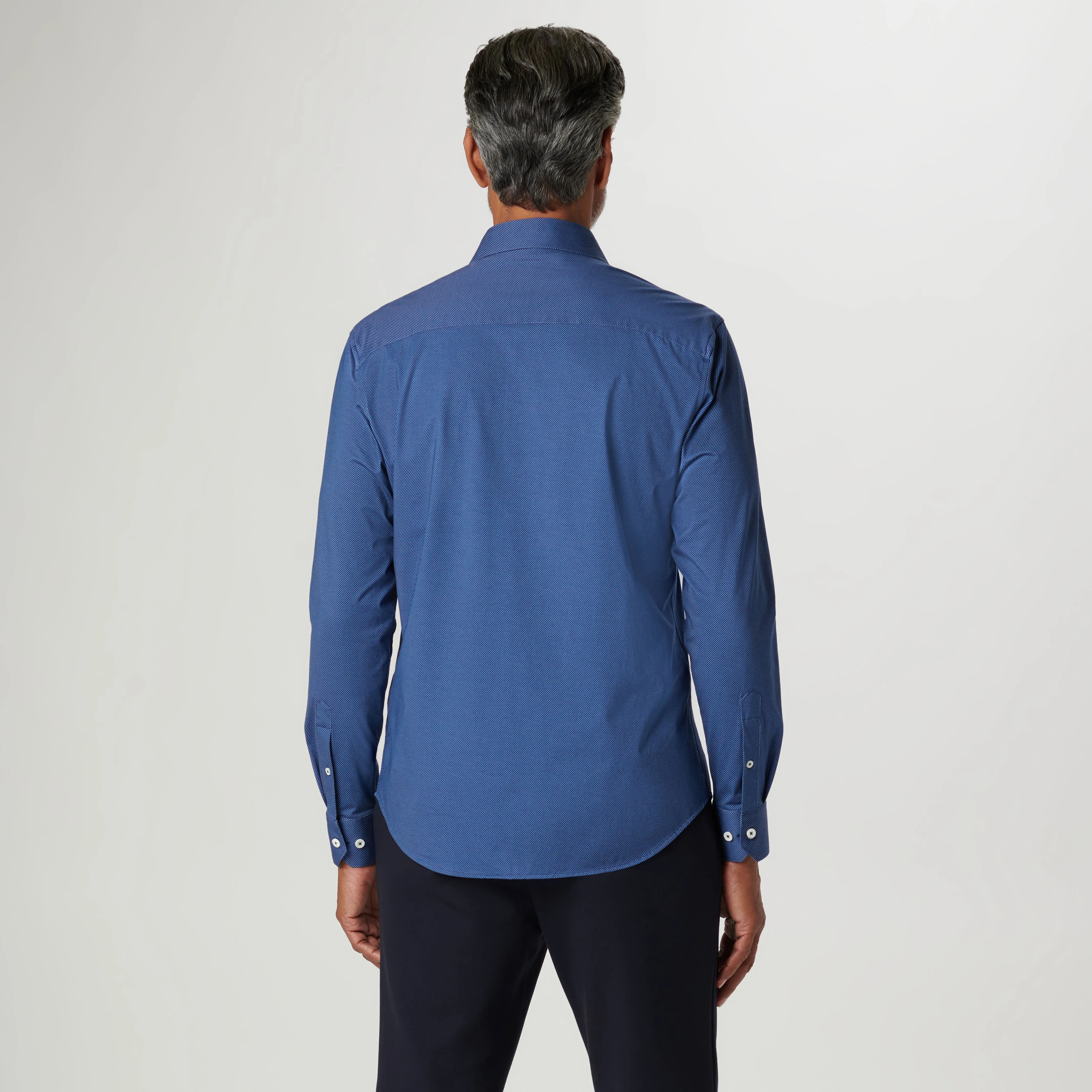 James Diagonal Pin Stripe OoohCotton Shirt sold by Bugatchi product image thumbnail 4