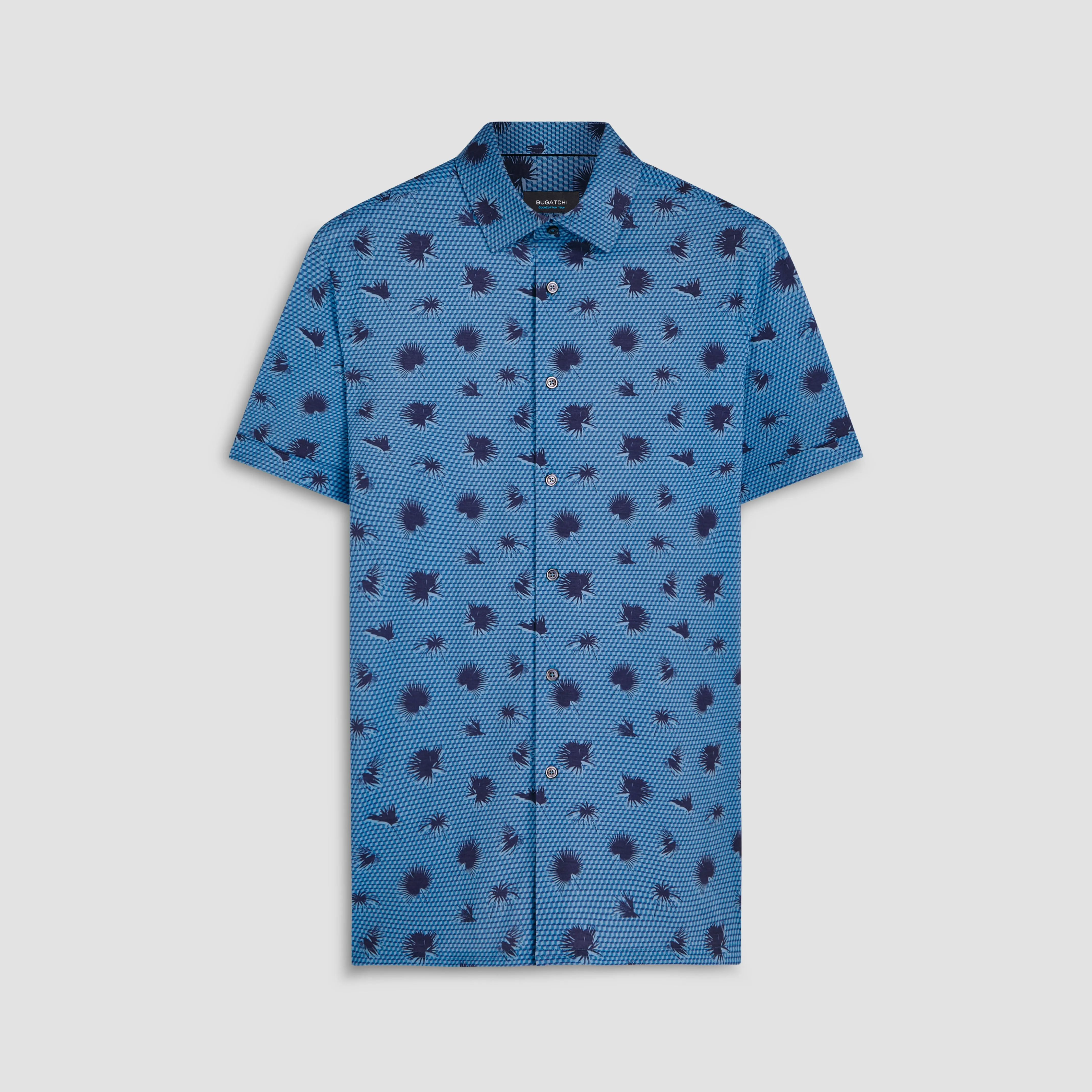 Milo Abstract Print OoohCotton Short Sleeve Shirt sold by Bugatchi