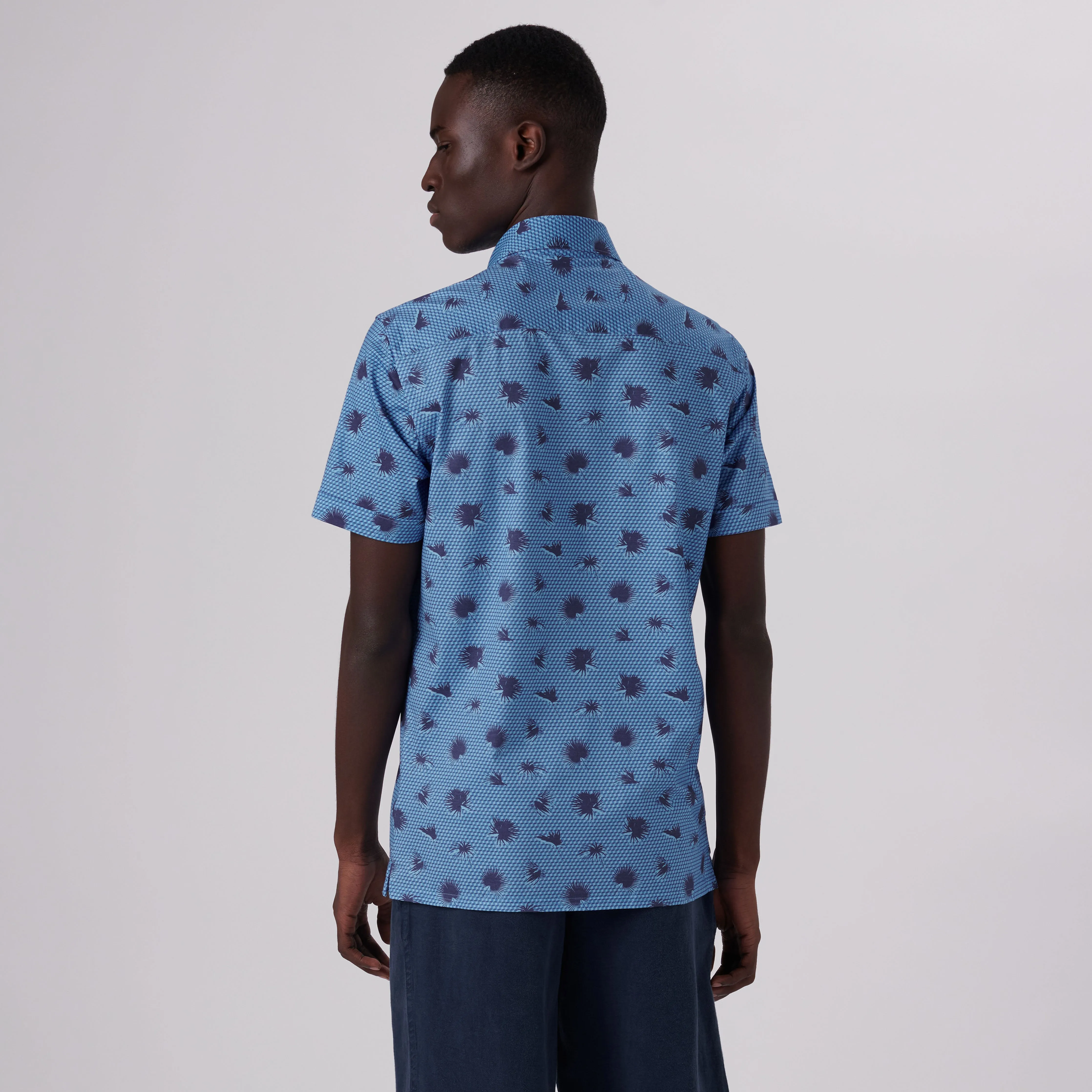 Milo Abstract Print OoohCotton Short Sleeve Shirt sold by Bugatchi product image thumbnail 4
