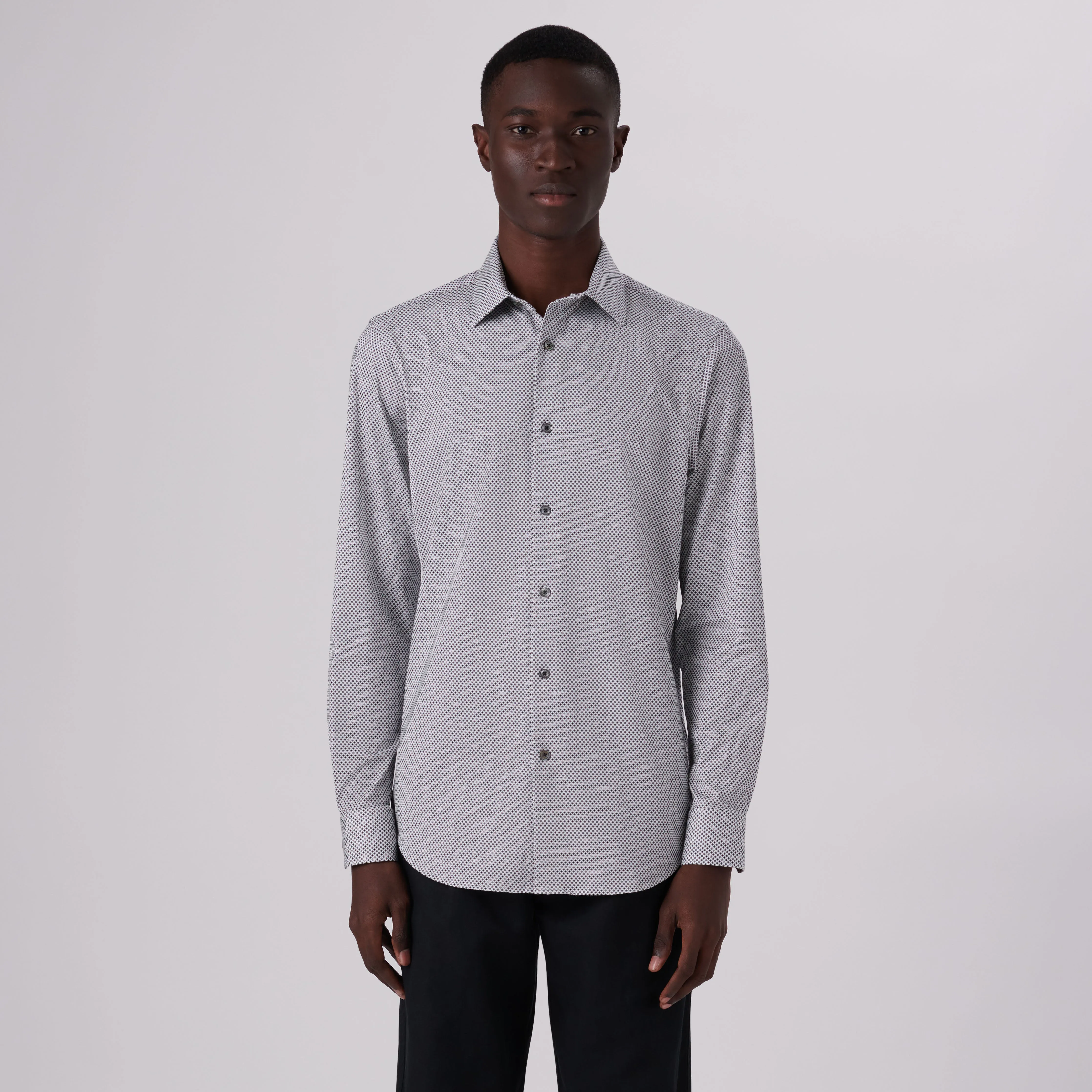 James Diamond Print OoohCotton Shirt sold by Bugatchi product image thumbnail 2