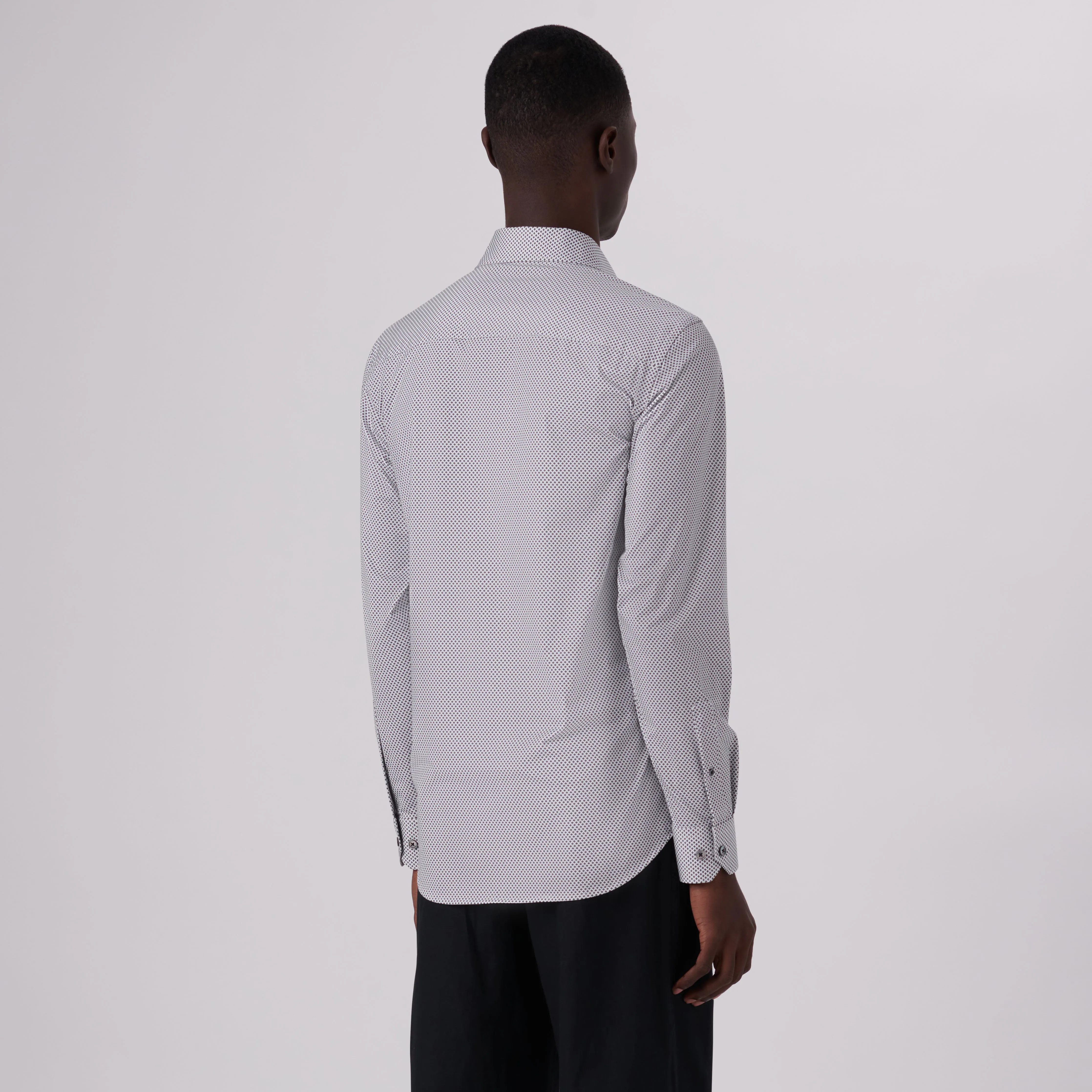 James Diamond Print OoohCotton Shirt sold by Bugatchi product image thumbnail 4