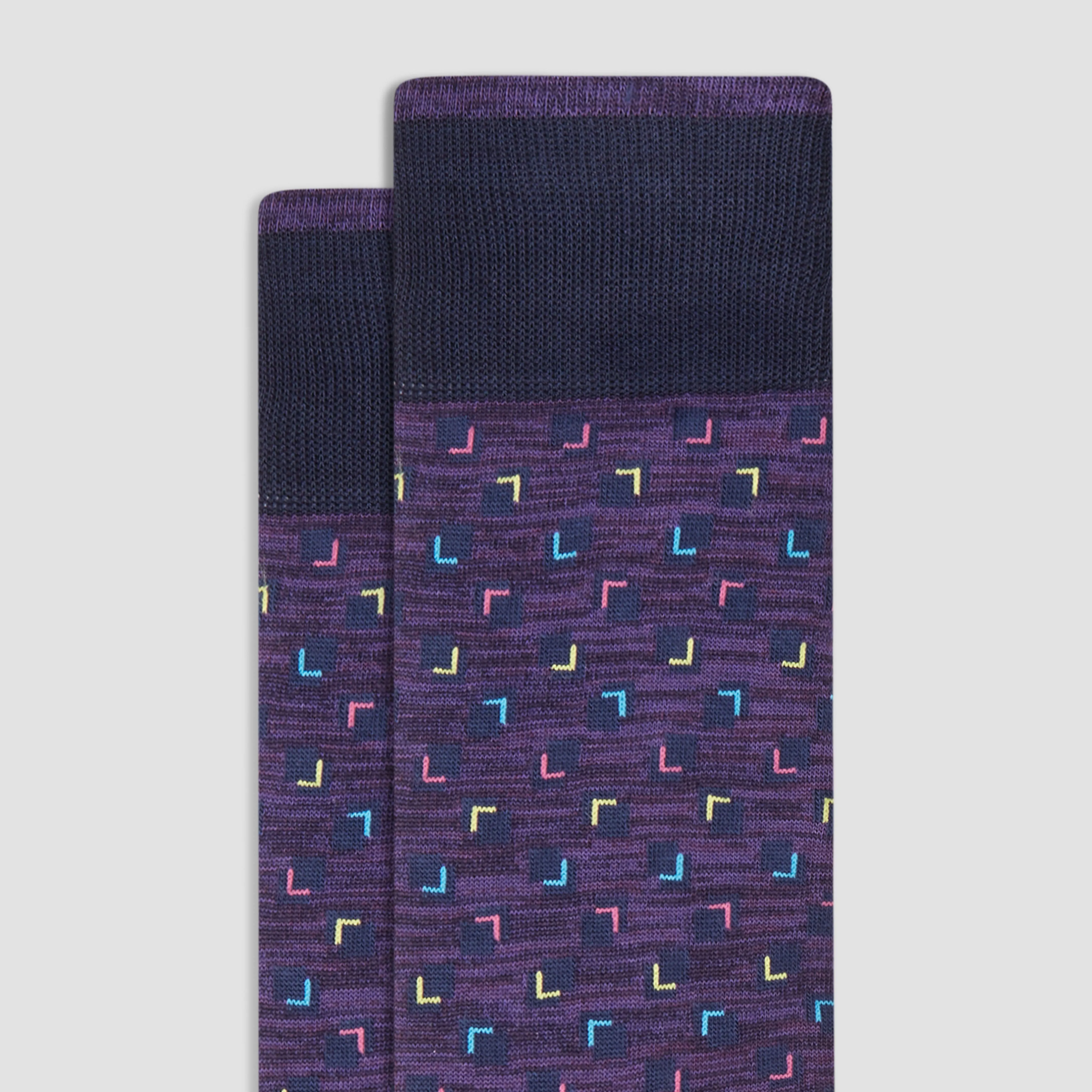 Geometric Mid-Calf Socks sold by Bugatchi product image thumbnail 2