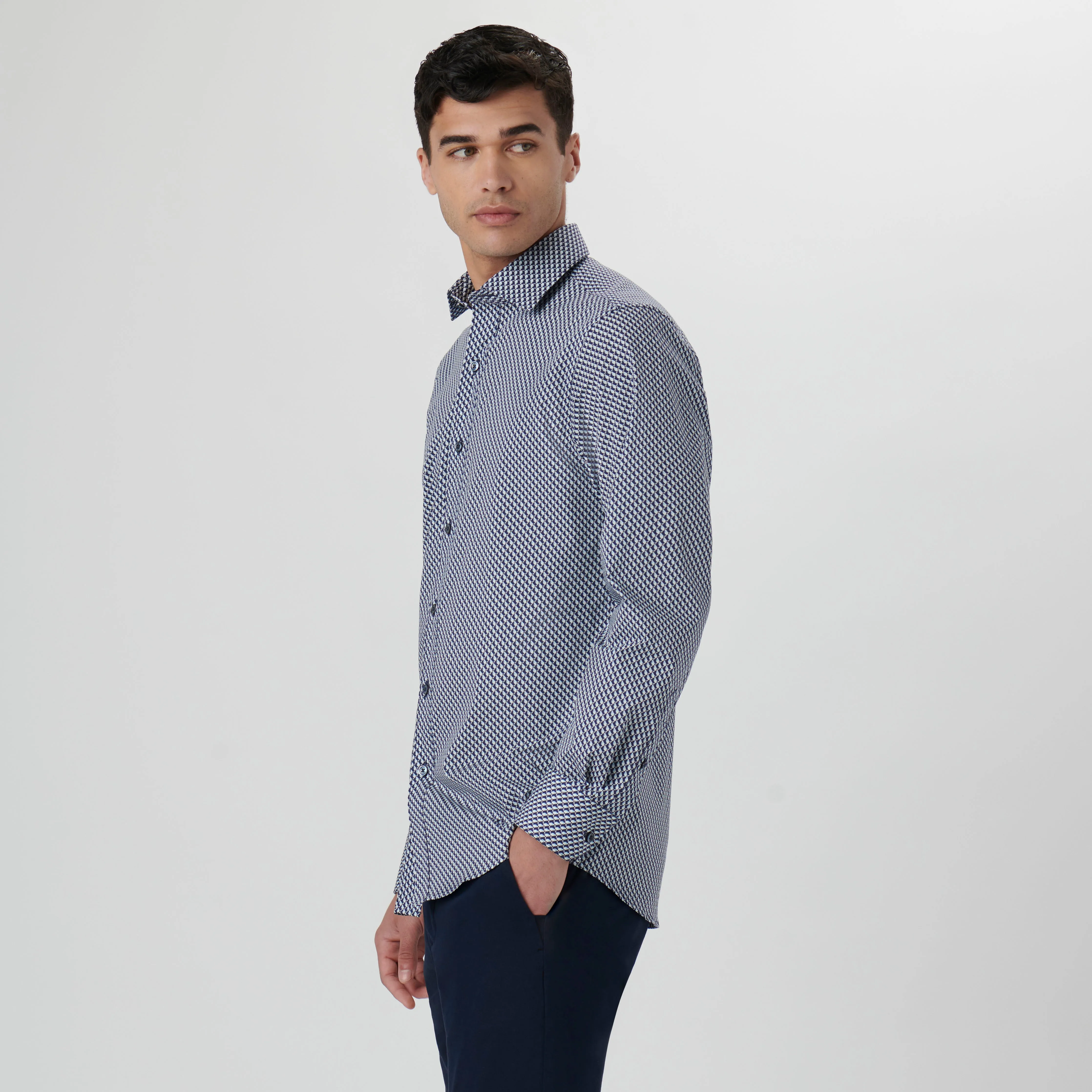 Axel Geometric Shirt sold by Bugatchi product image thumbnail 3