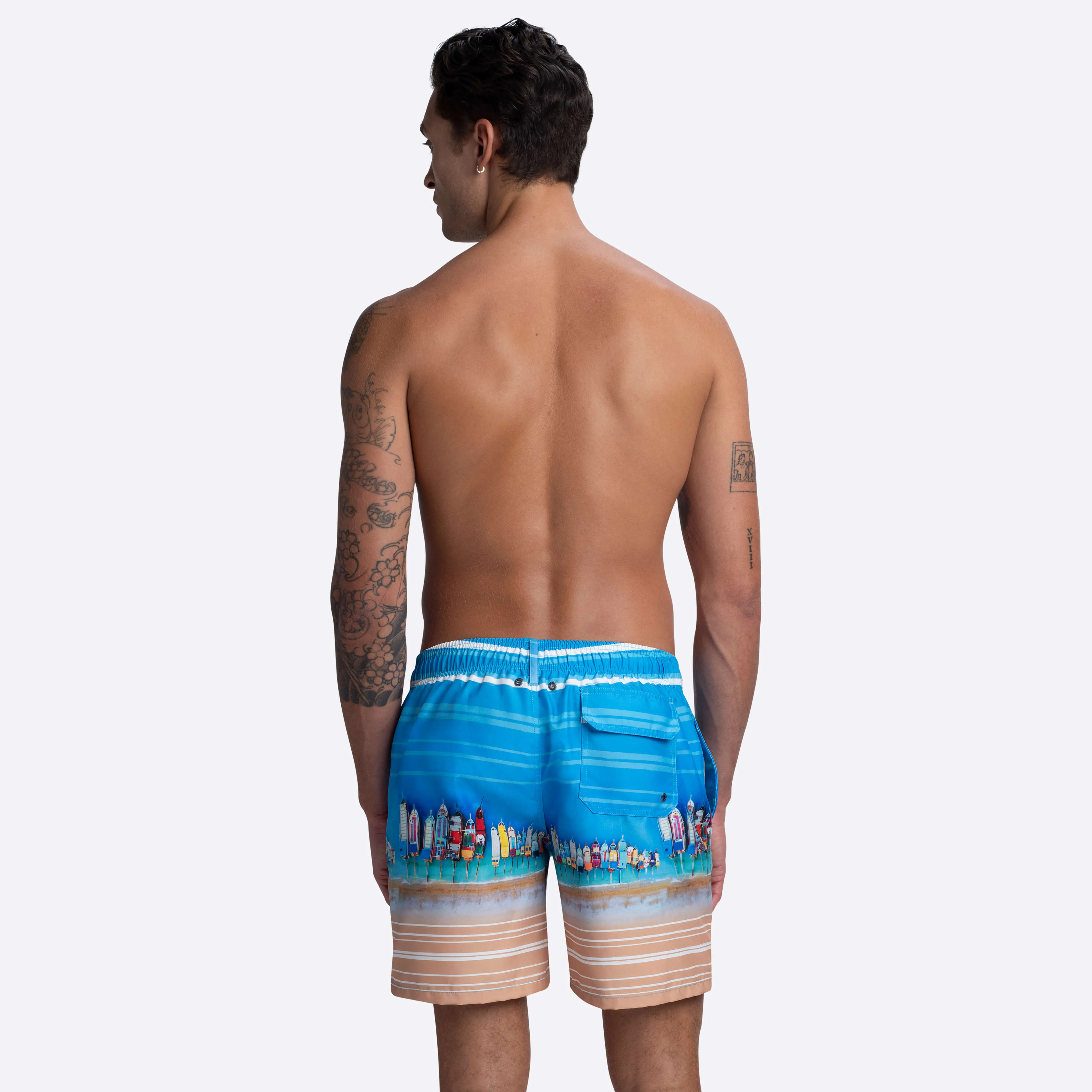 COSMO Regatta Photoprint Swim Trunks sold by Bugatchi product image thumbnail 4