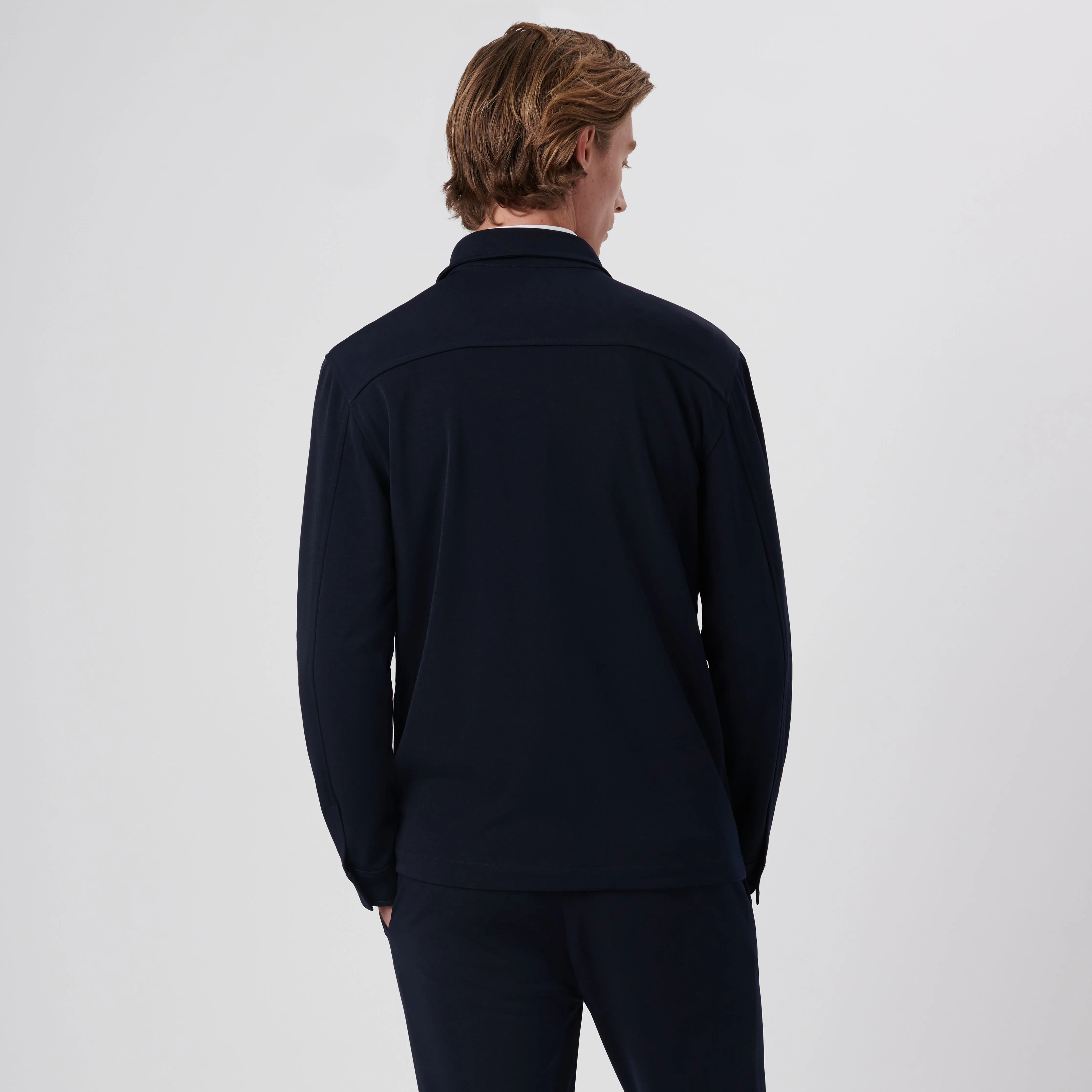 Knit Shirt Jacket sold by Bugatchi product image thumbnail 4