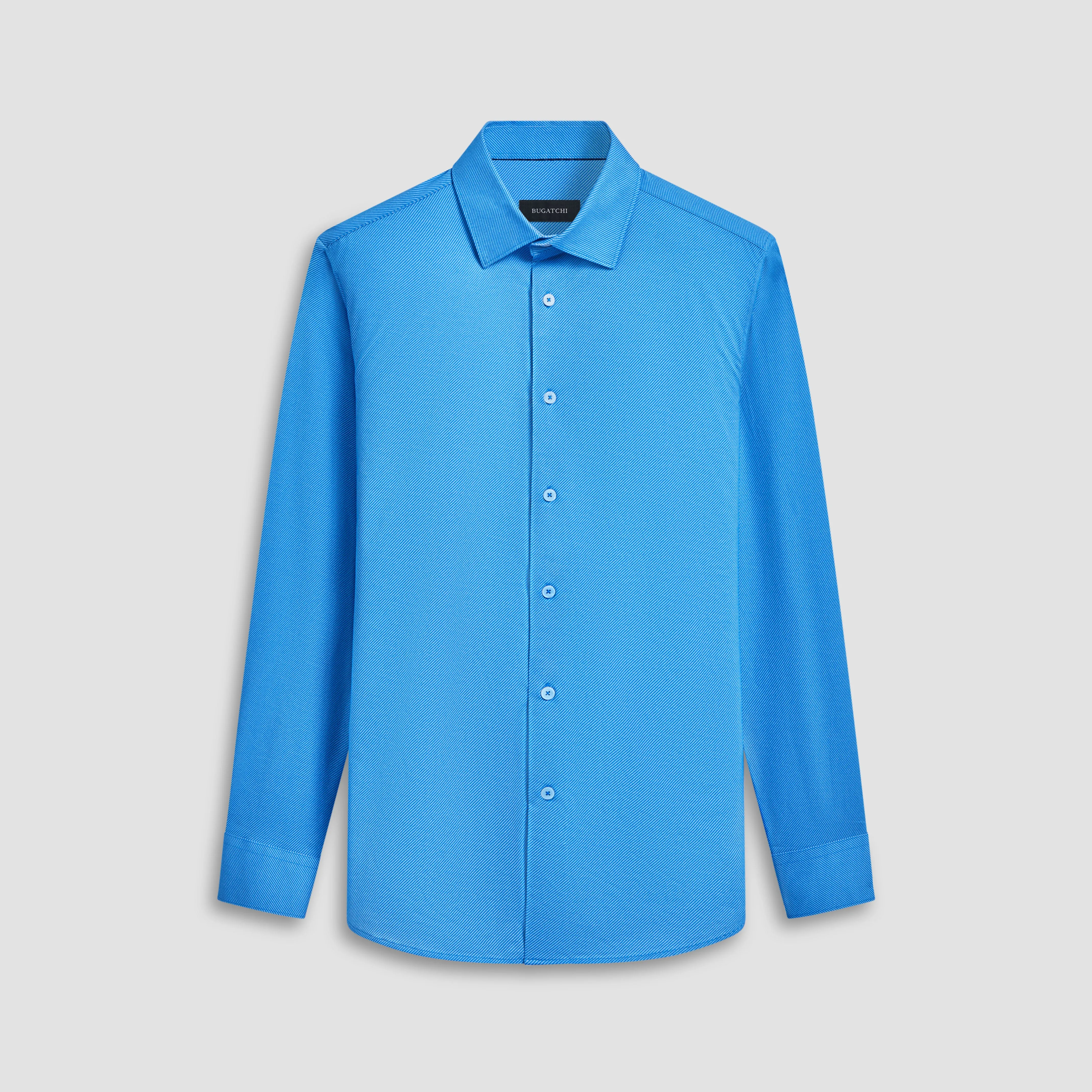 James Diagonal Pin Stripe OoohCotton Shirt sold by Bugatchi