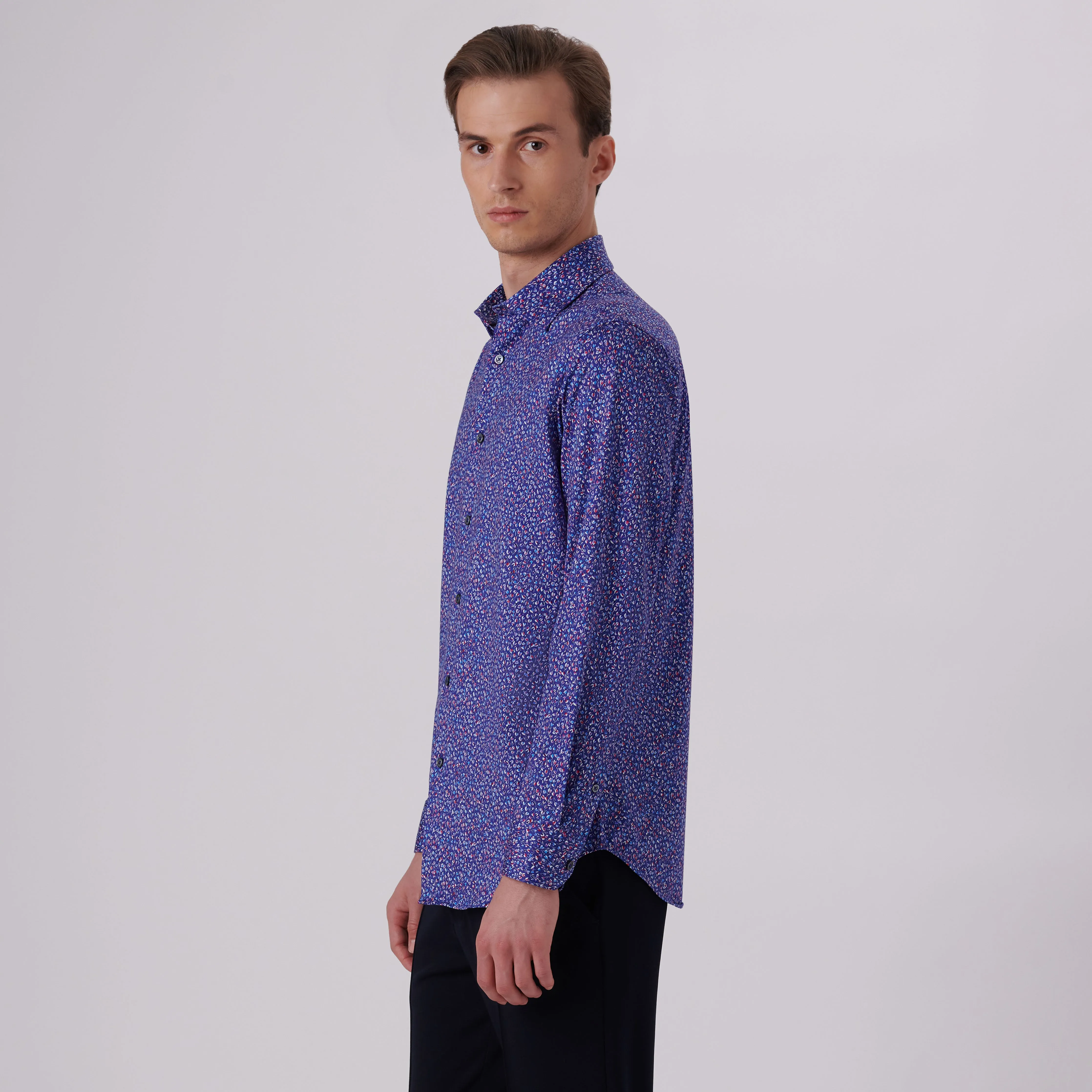 James Floral Print OoohCotton Shirt sold by Bugatchi product image thumbnail 3