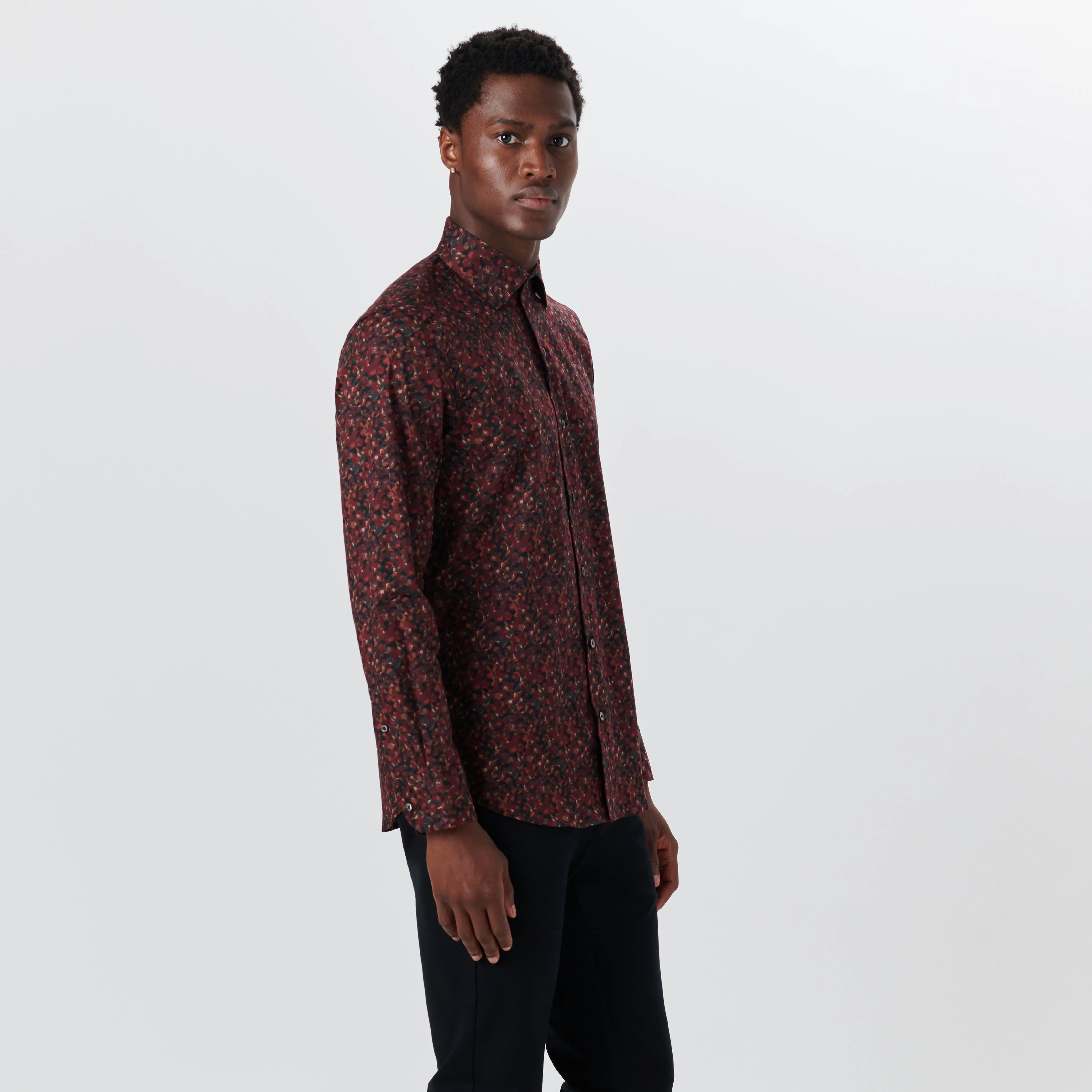 AXEL Abstract Print Shirt sold by Bugatchi product image thumbnail 3