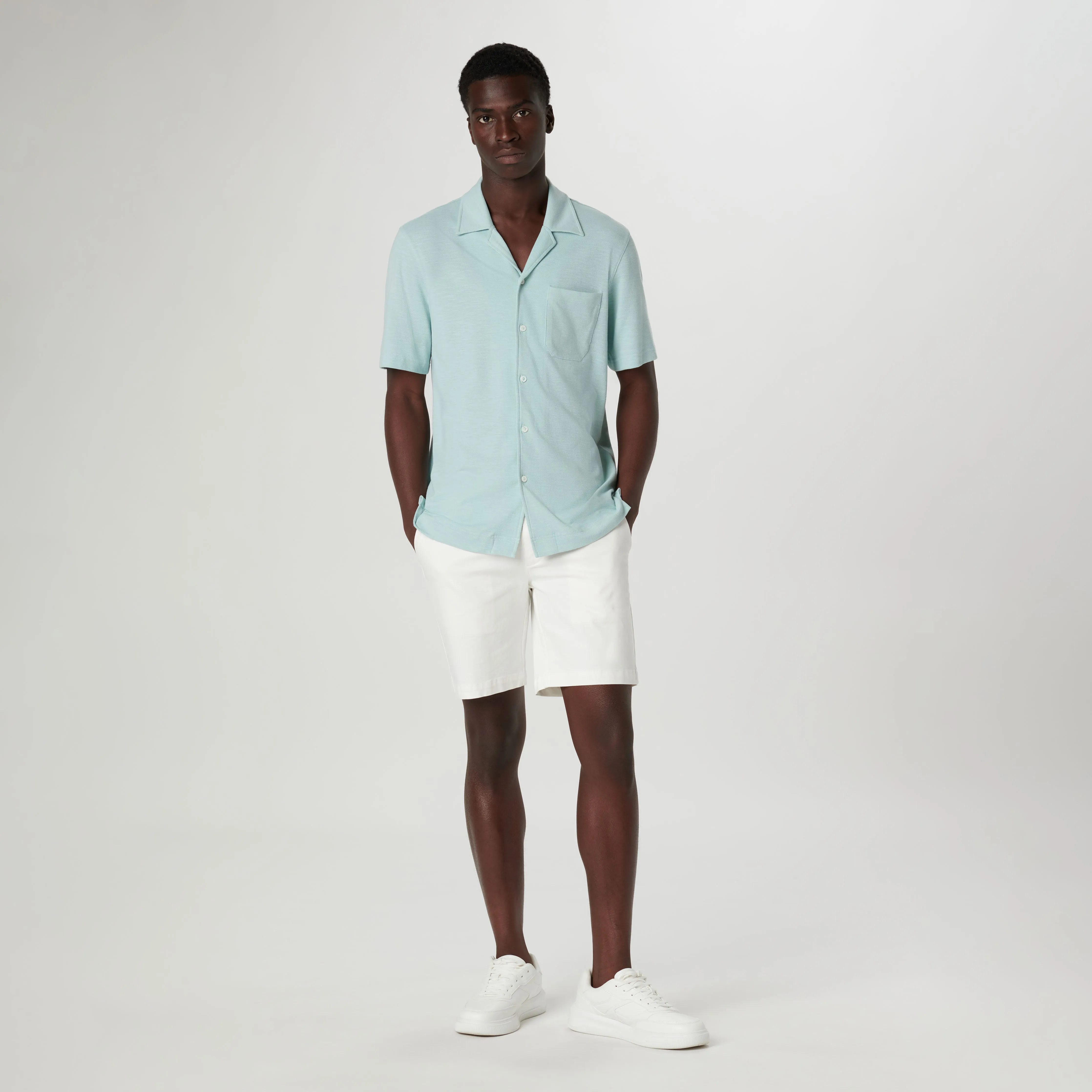 Performance Camp Collar Knit Shirt sold by Bugatchi product image thumbnail 5