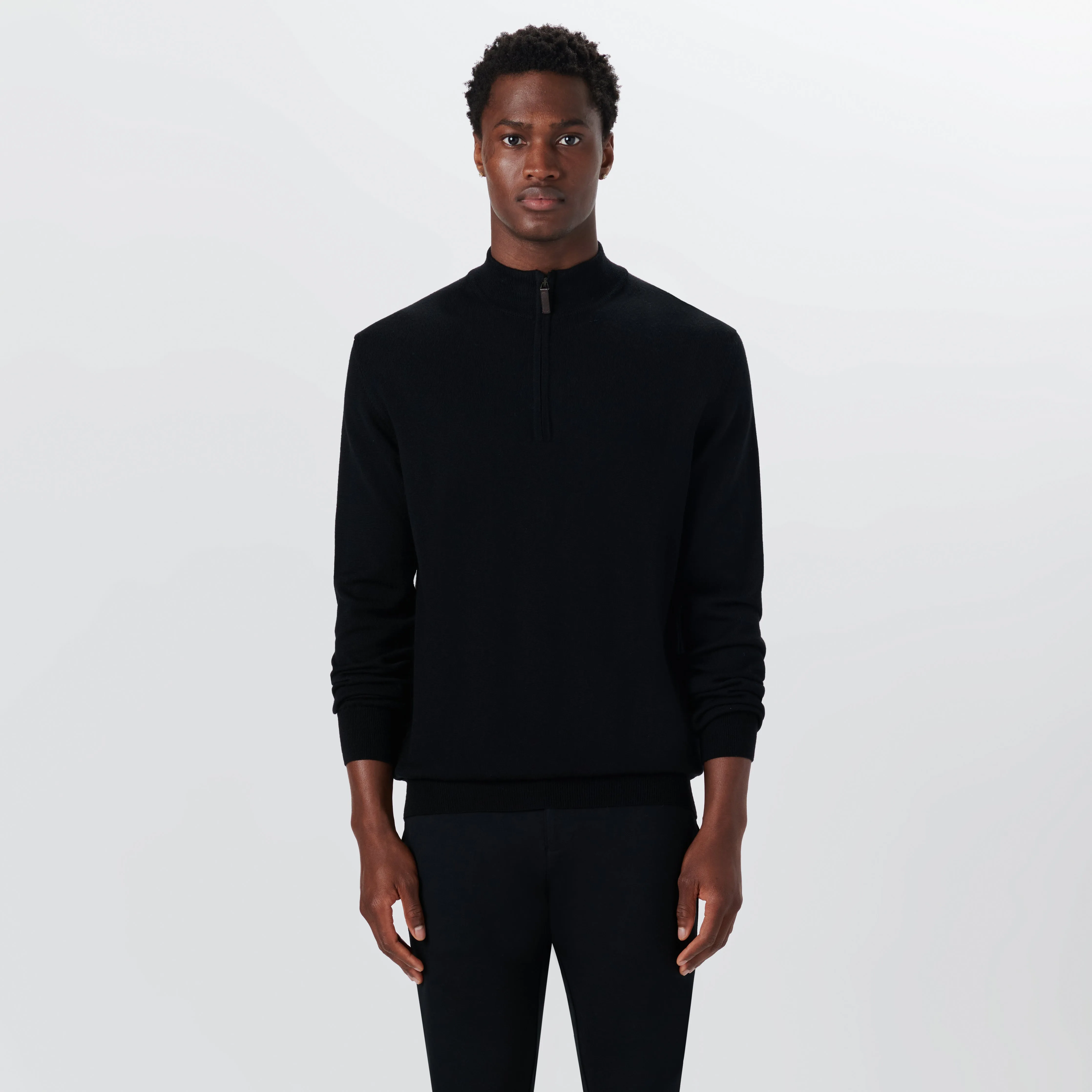 Super Merino Solid Quarter Zip Sweater sold by Bugatchi product image thumbnail 2