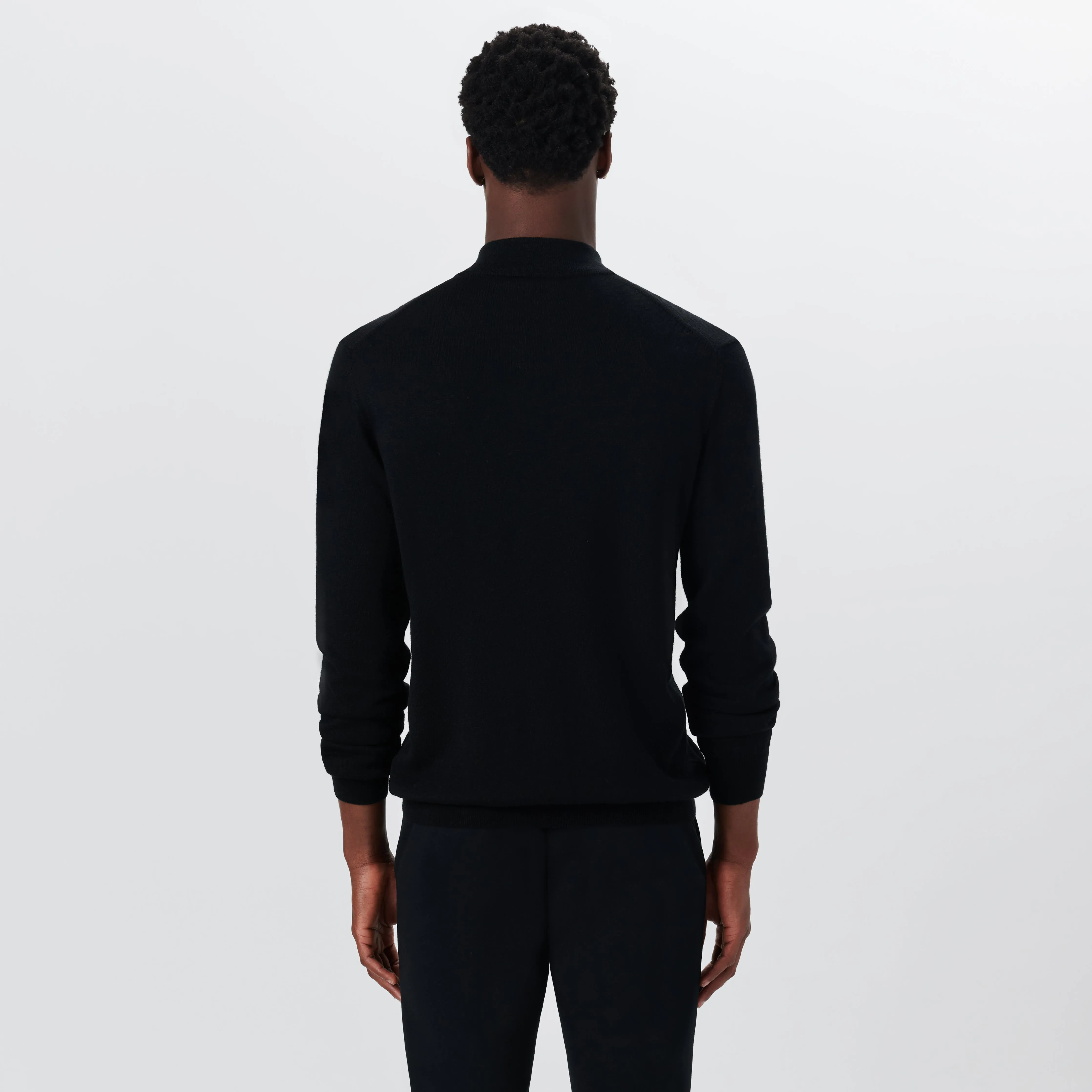 Super Merino Solid Quarter Zip Sweater sold by Bugatchi product image thumbnail 4