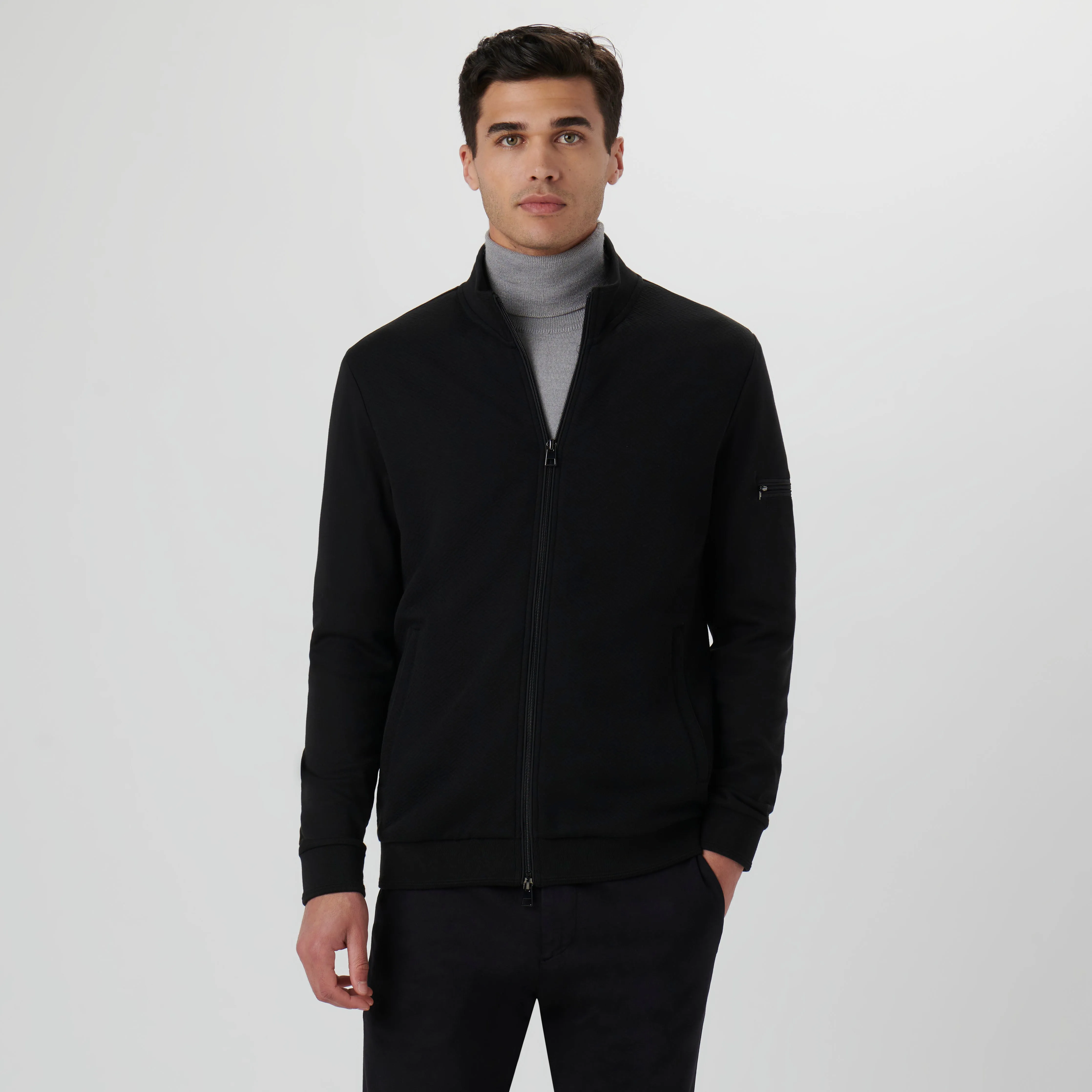 Knit Jacket sold by Bugatchi product image thumbnail 2