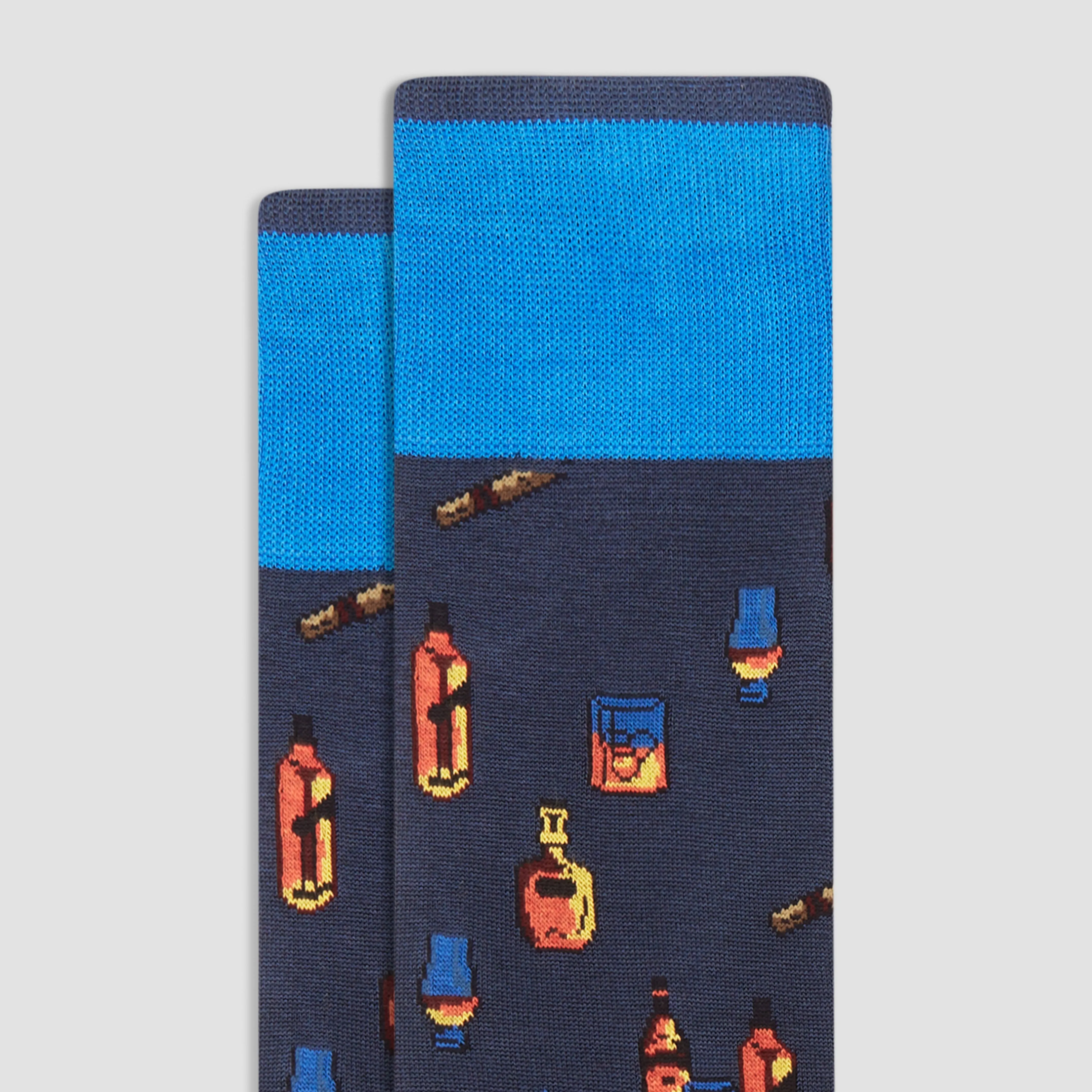 Cigar Bar Mid-Calf Socks sold by Bugatchi product image thumbnail 2